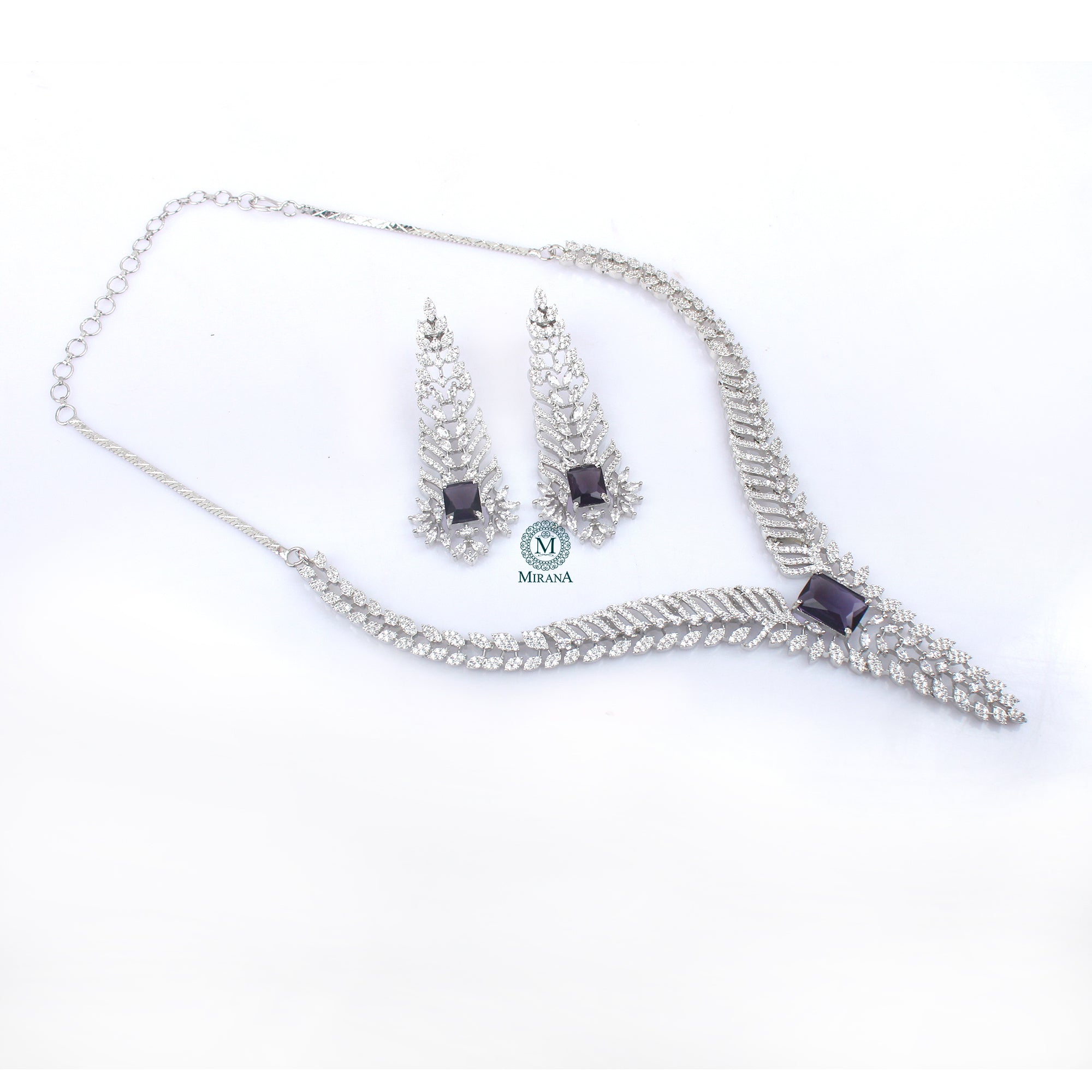 Sonisha CZ Designer Necklace Set
