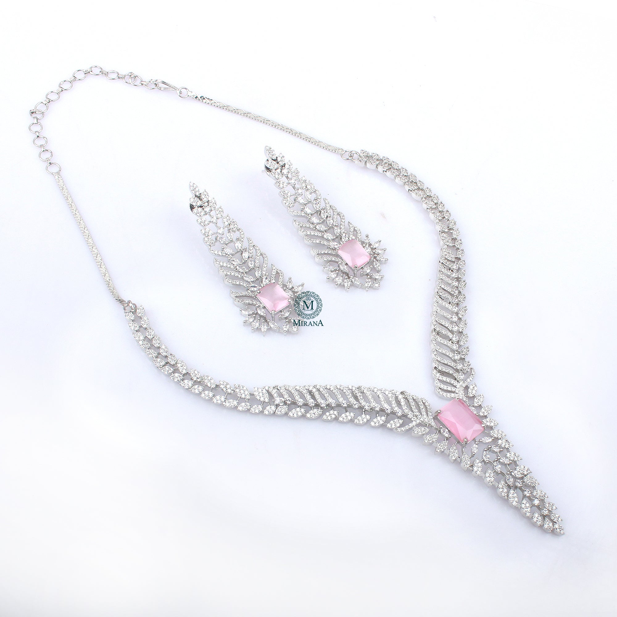 Sonisha CZ Designer Necklace Set