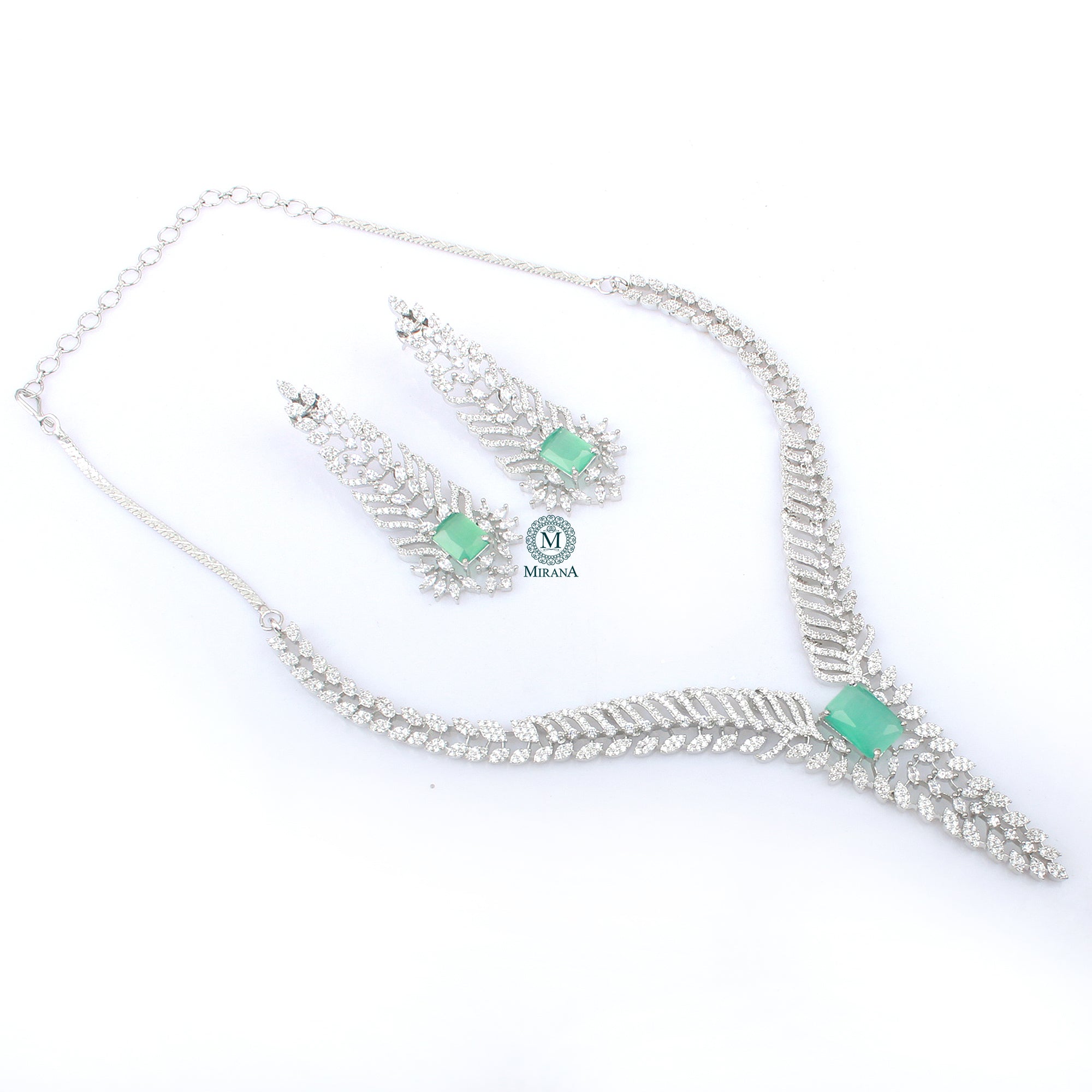 Sonisha CZ Designer Necklace Set