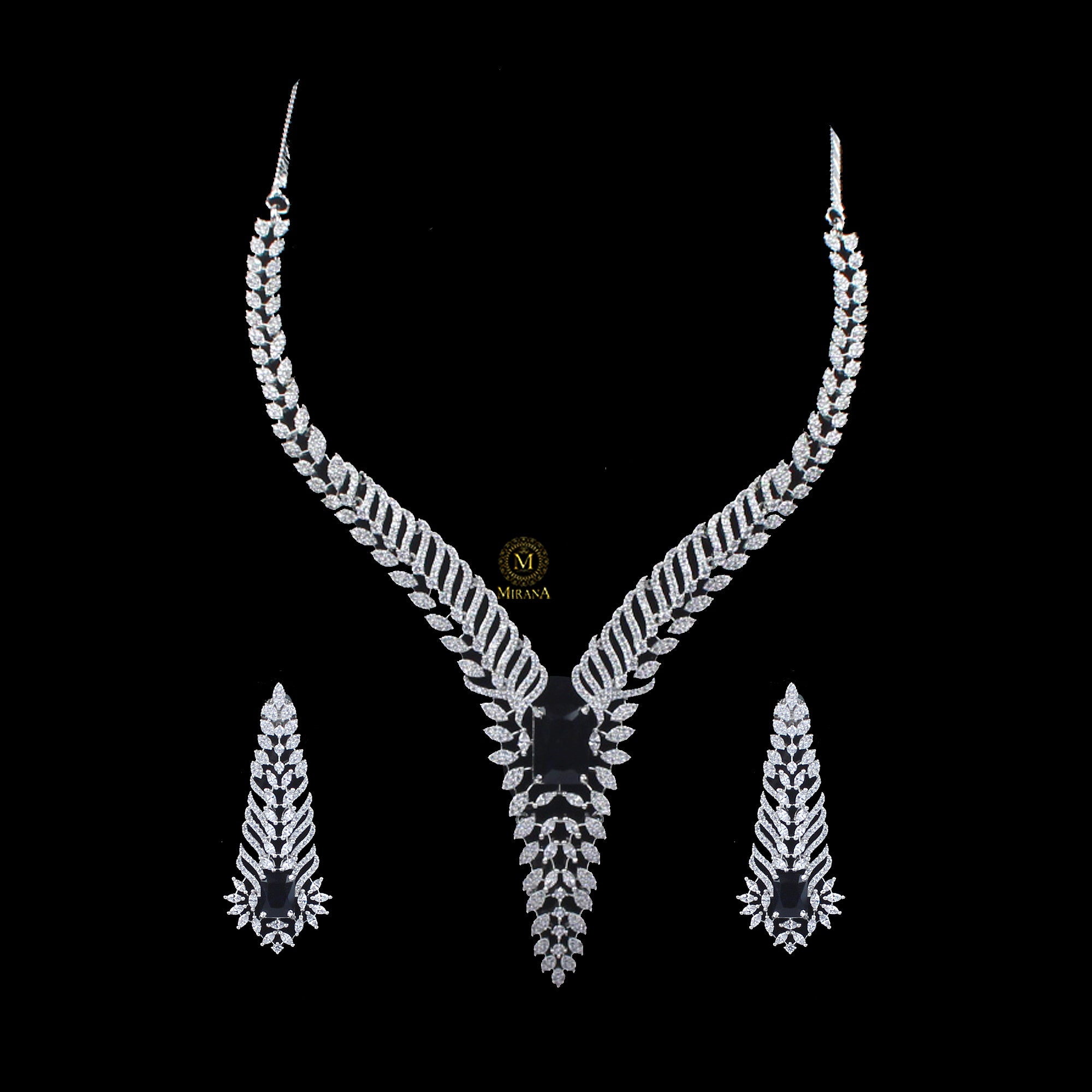 Sonisha CZ Designer Necklace Set
