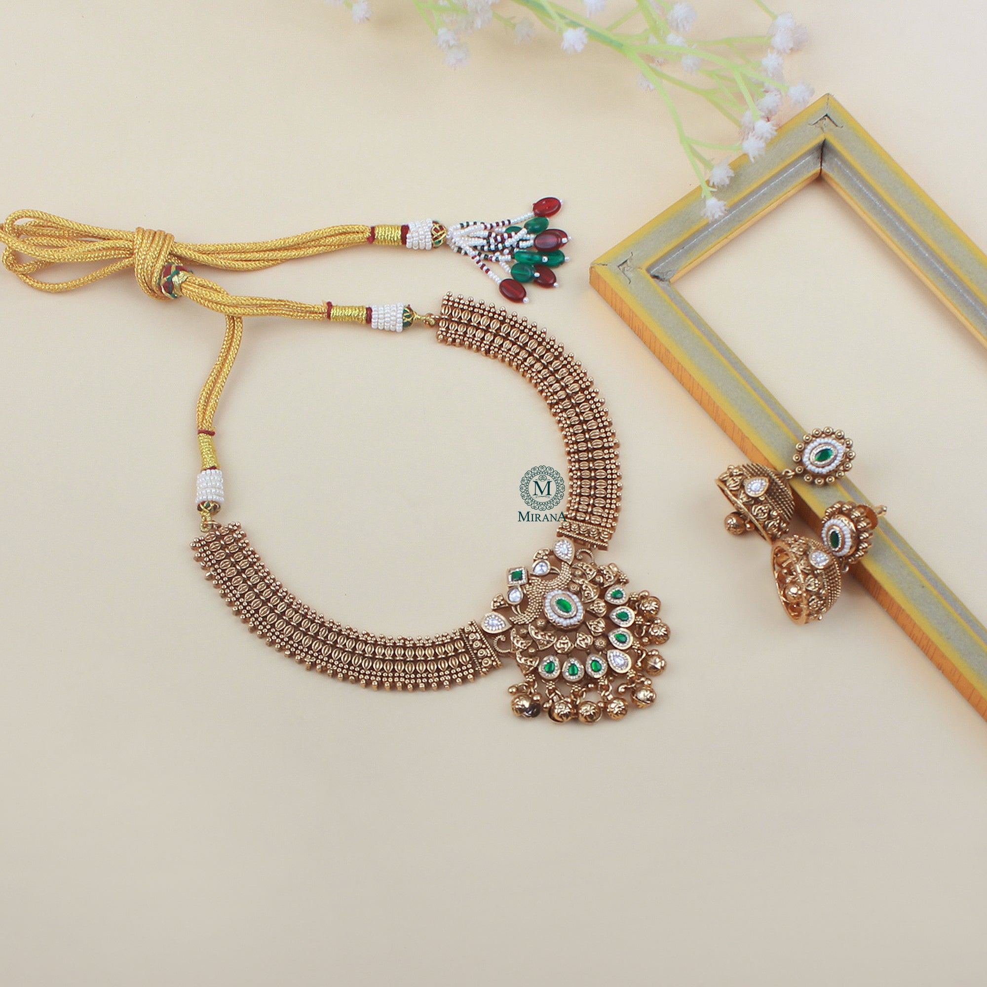 Srinidhi Antique Designer Necklace Set
