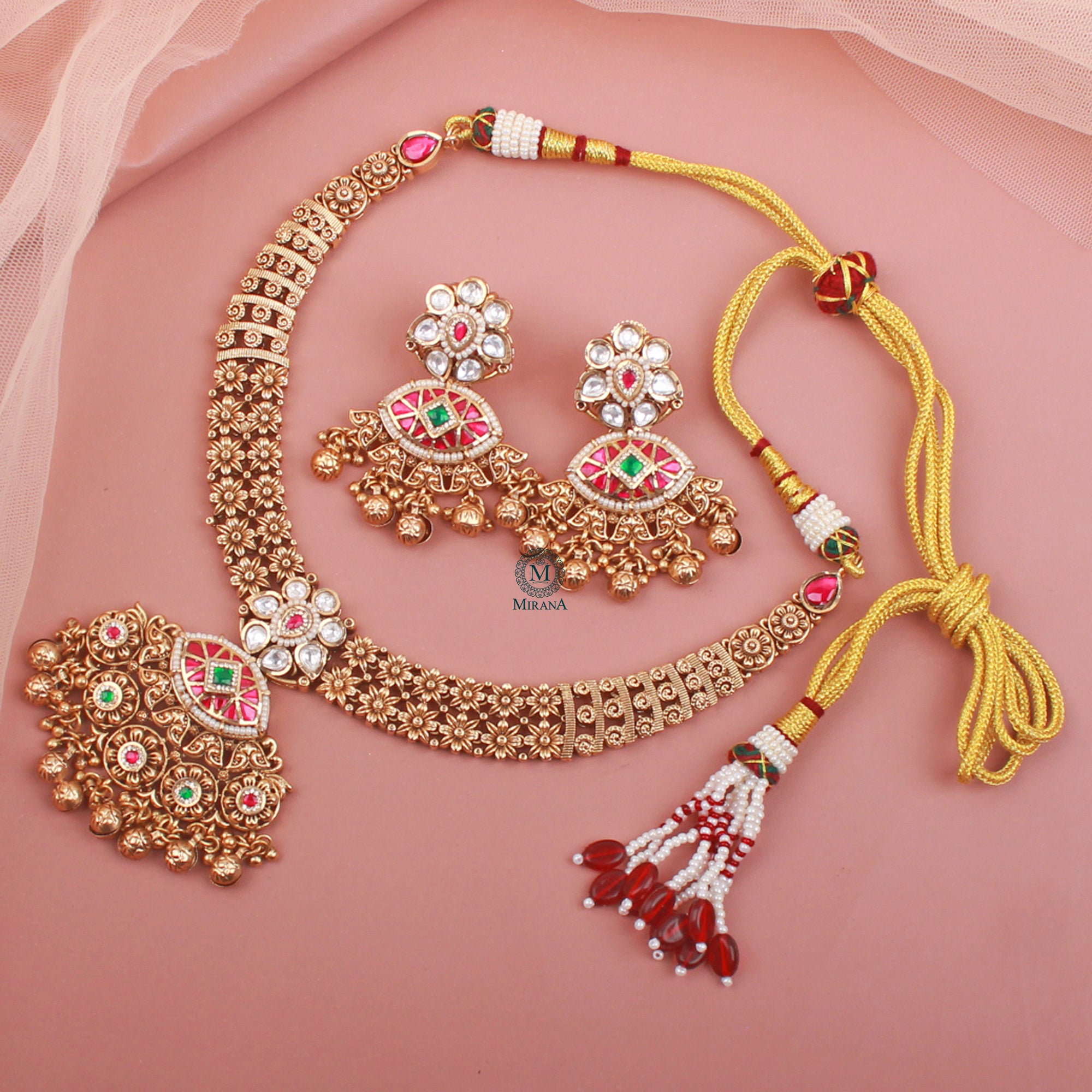 Sandhya Antique Necklace Set