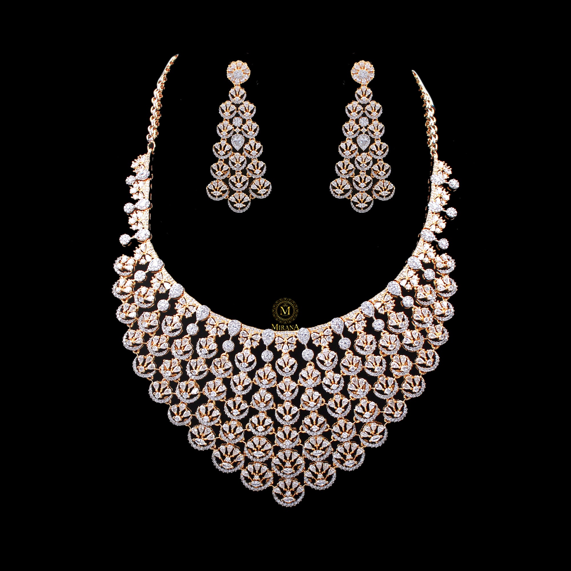 Myrna CZ Designer Necklace Set
