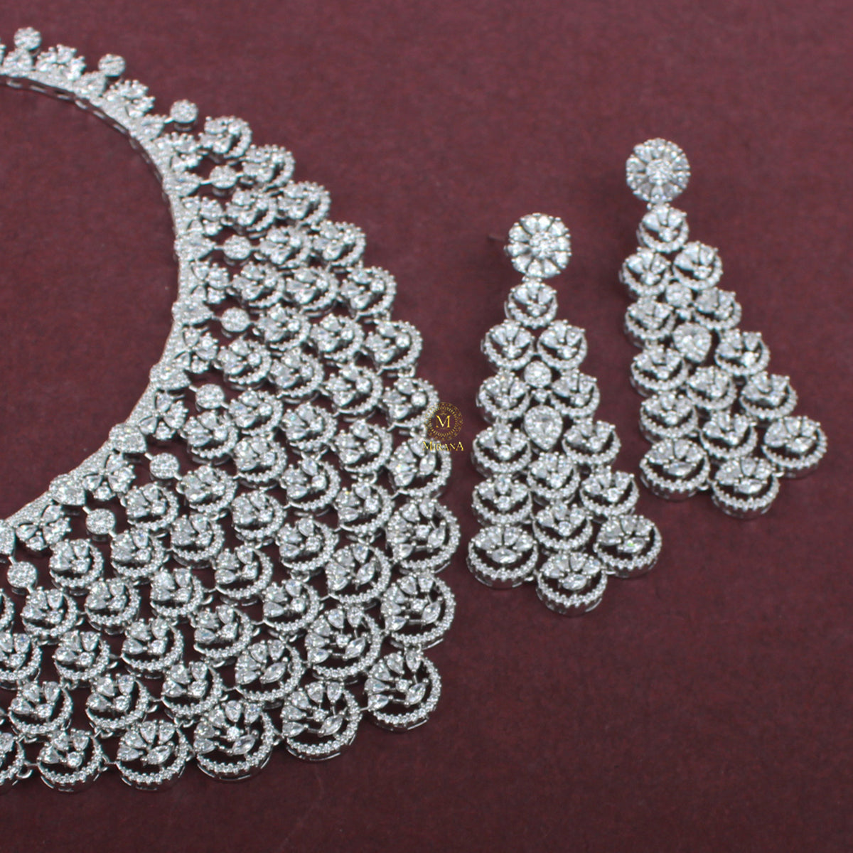 Myrna CZ Designer Necklace Set