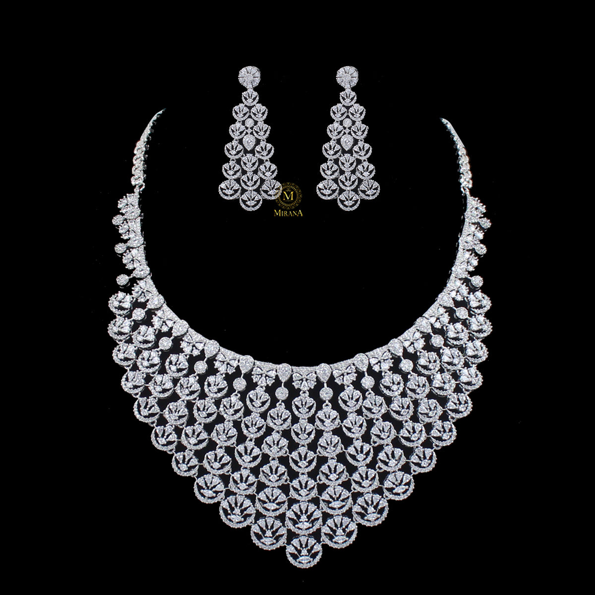 Myrna CZ Designer Necklace Set