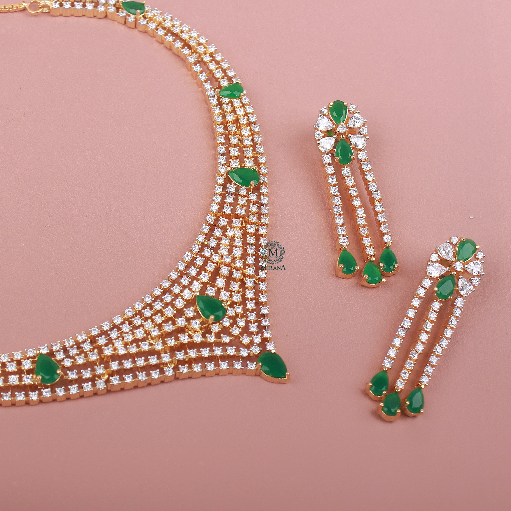 Dania CZ Designer Necklace Set