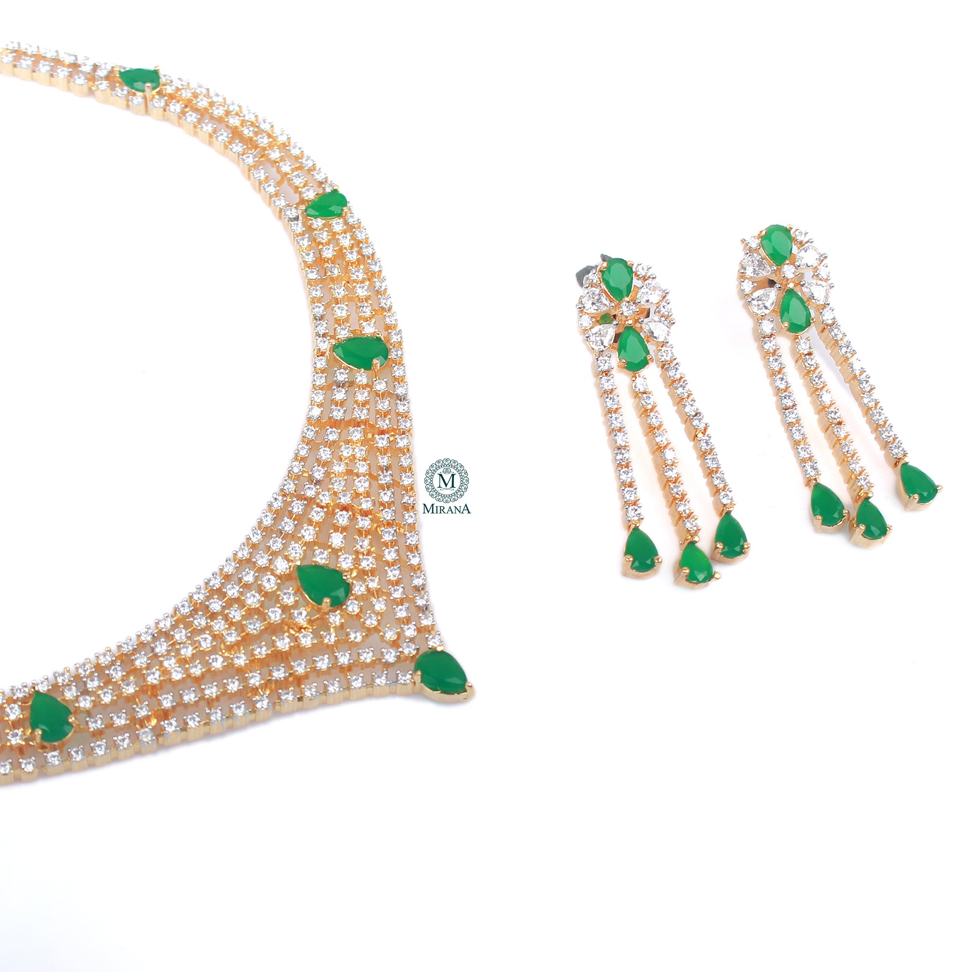 Dania CZ Designer Necklace Set