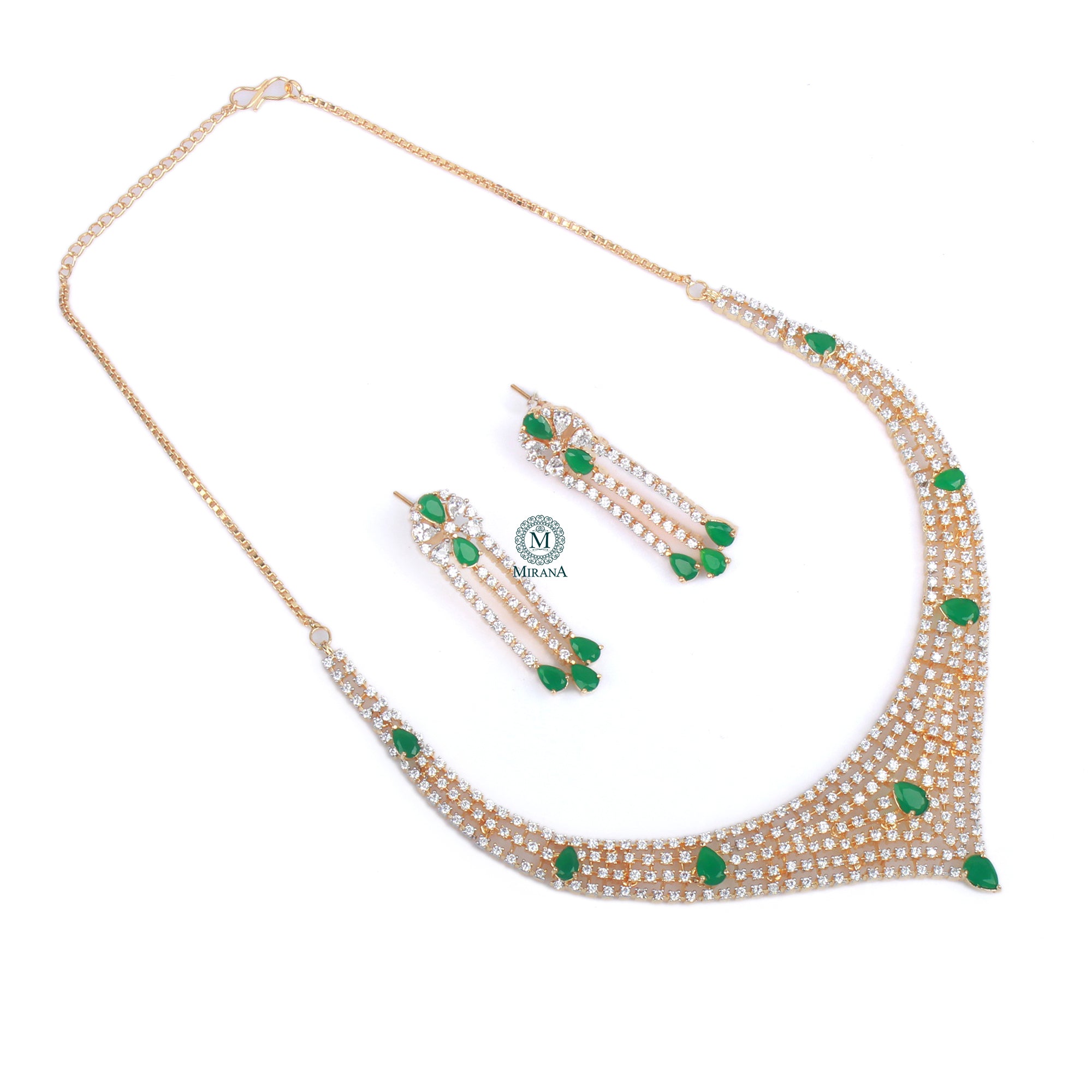 Dania CZ Designer Necklace Set