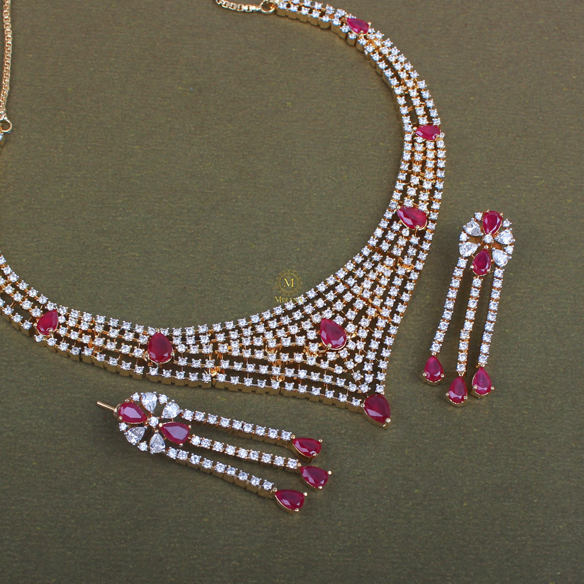 Dania CZ Designer Necklace Set