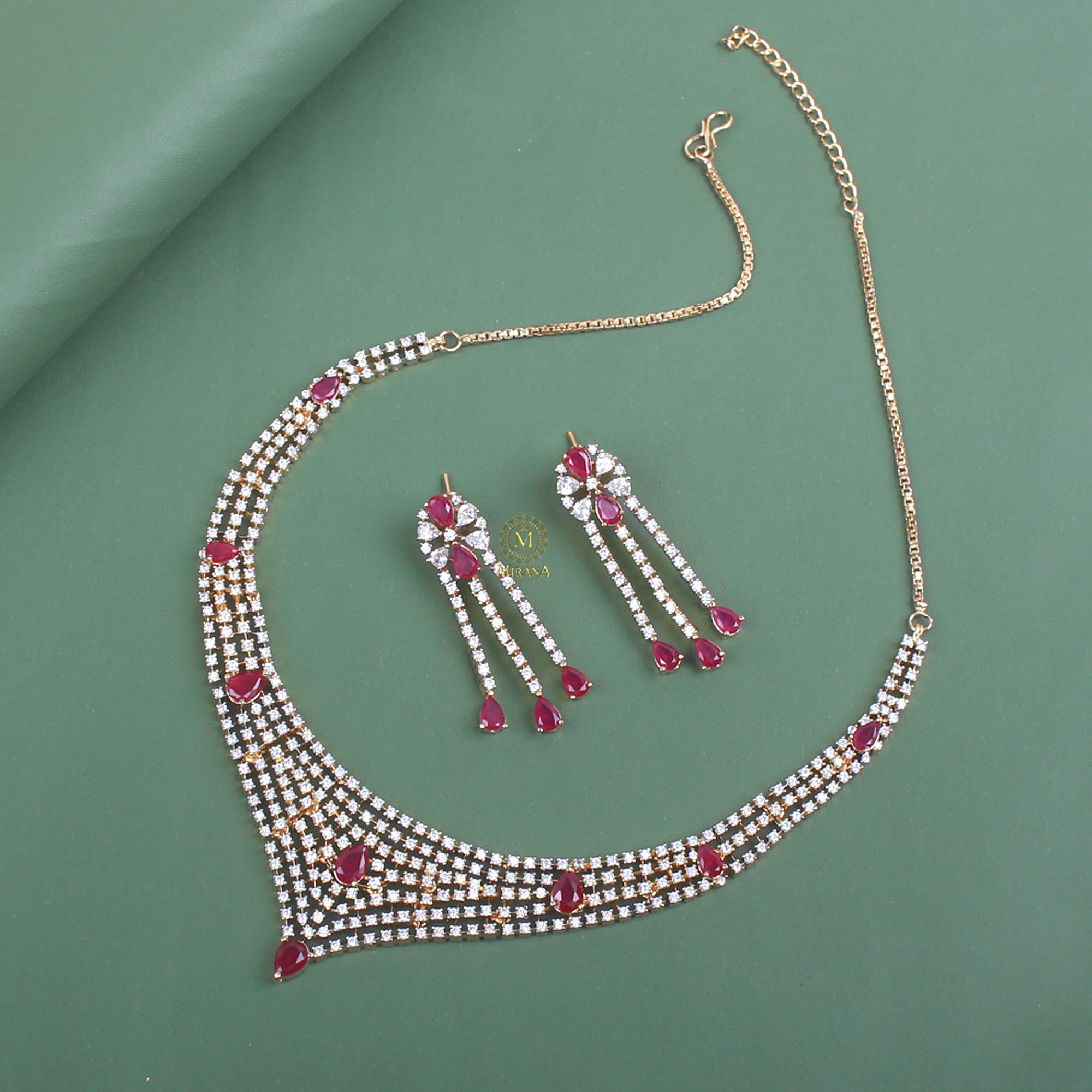 Dania CZ Designer Necklace Set