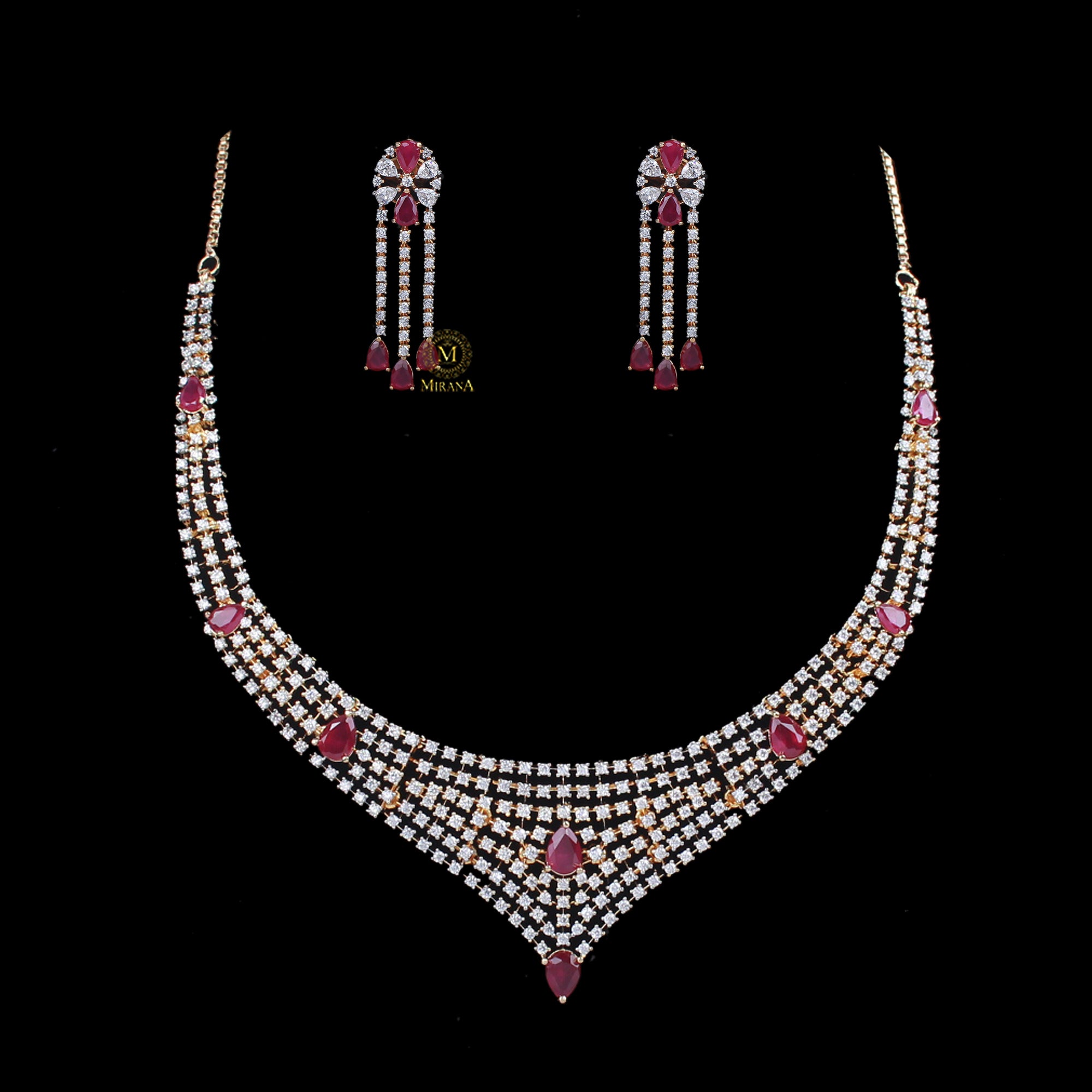 Dania CZ Designer Necklace Set