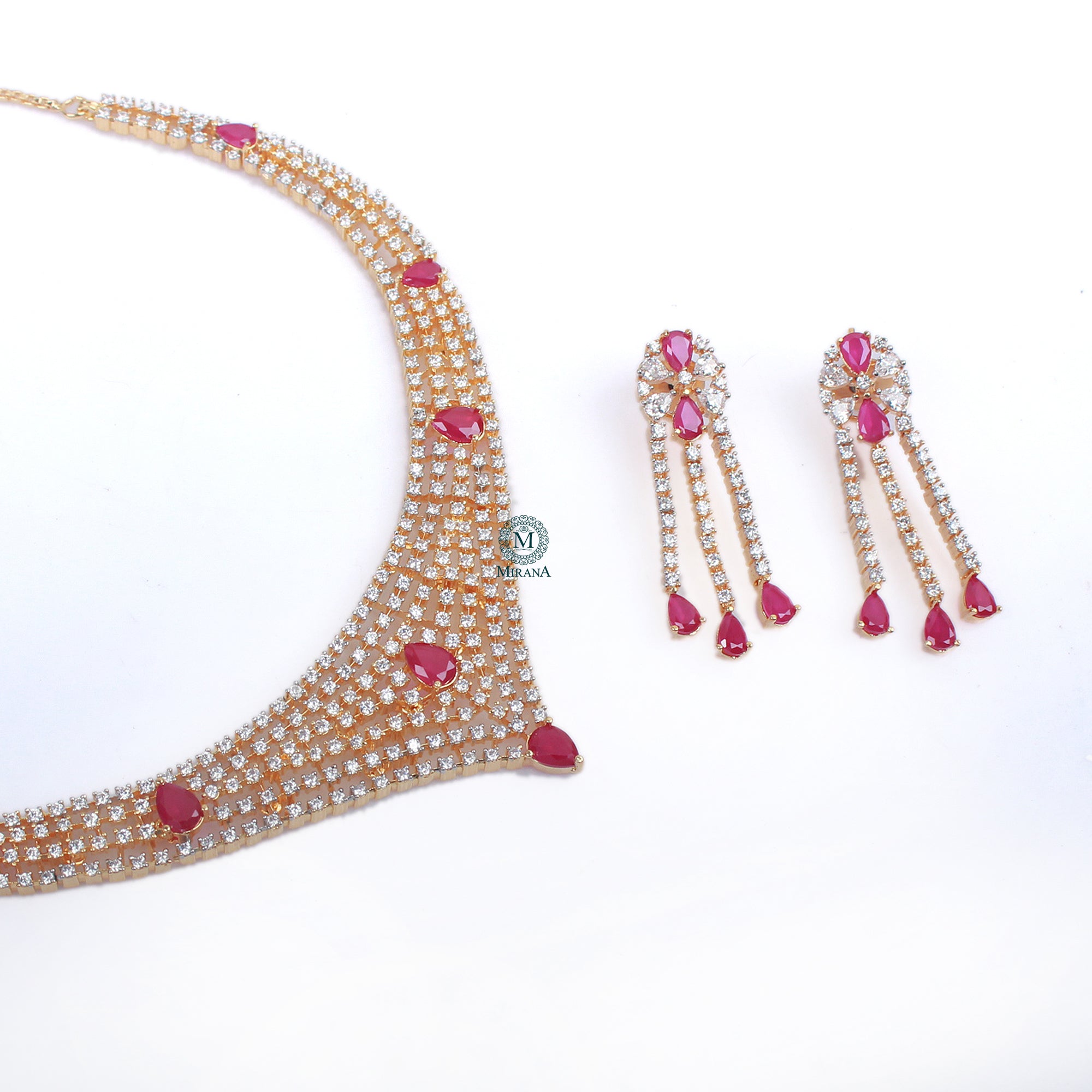 Dania CZ Designer Necklace Set