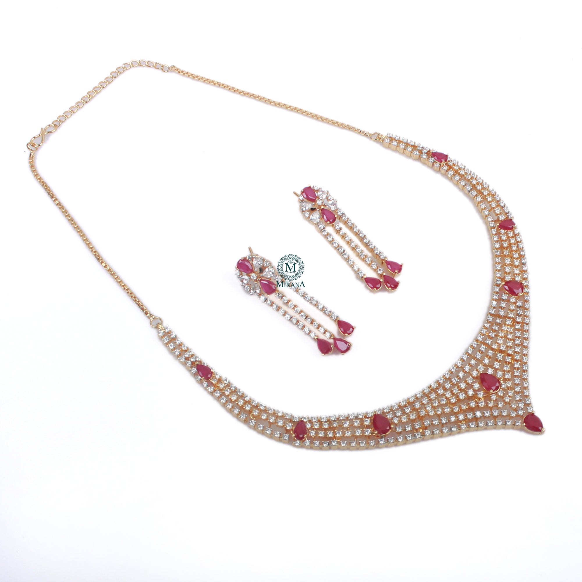 Dania CZ Designer Necklace Set