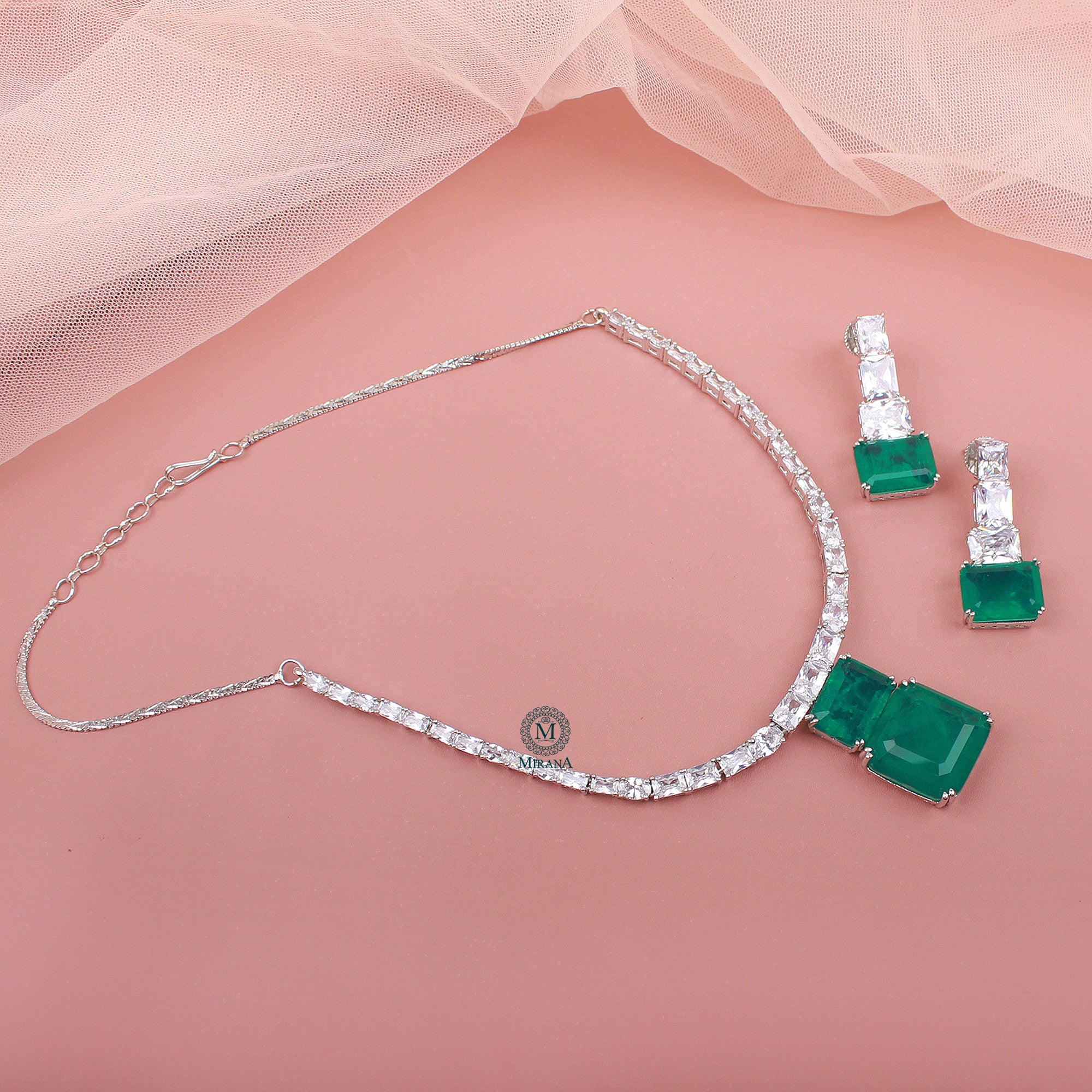 Krisha CZ Designer Necklace Set