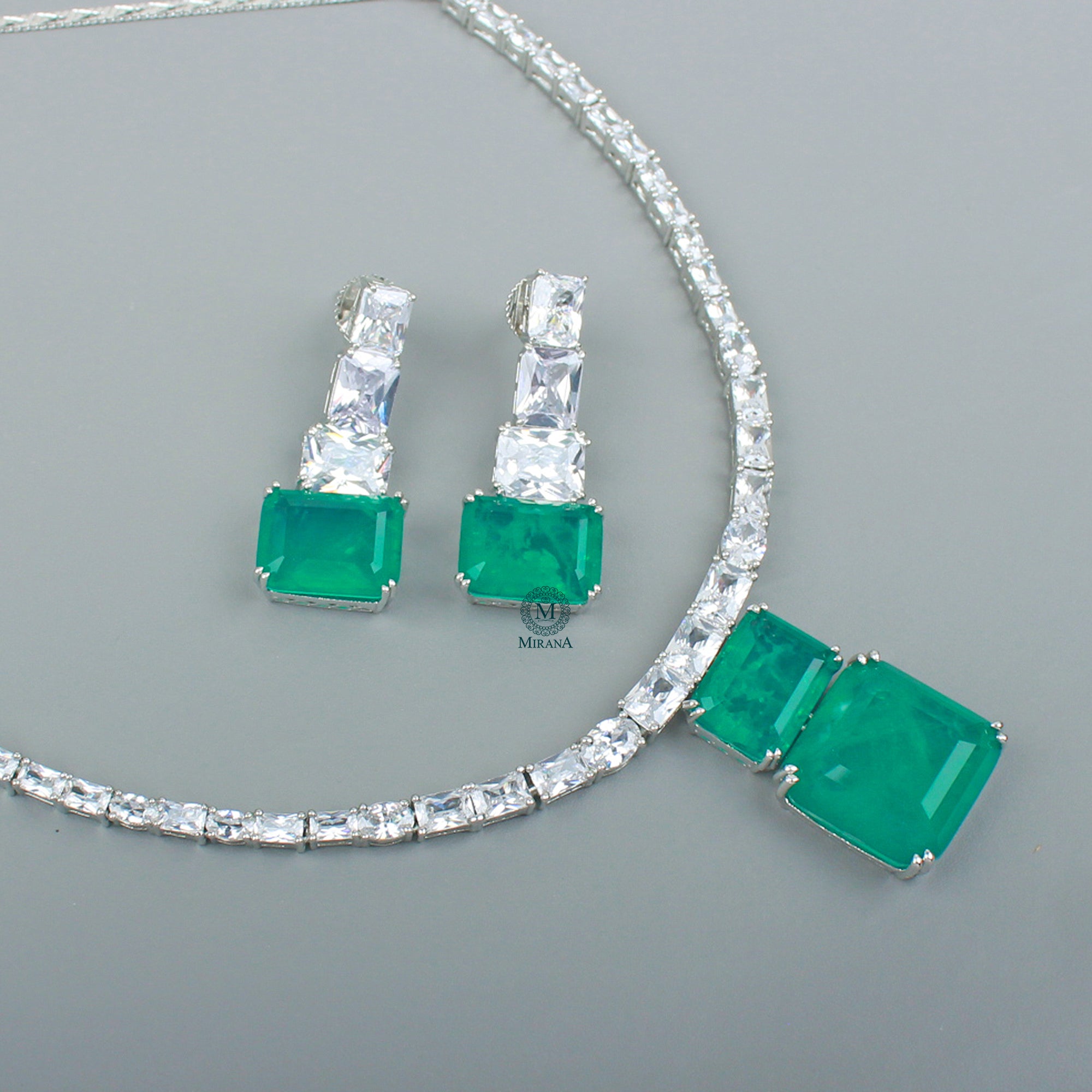 Krisha CZ Designer Necklace Set