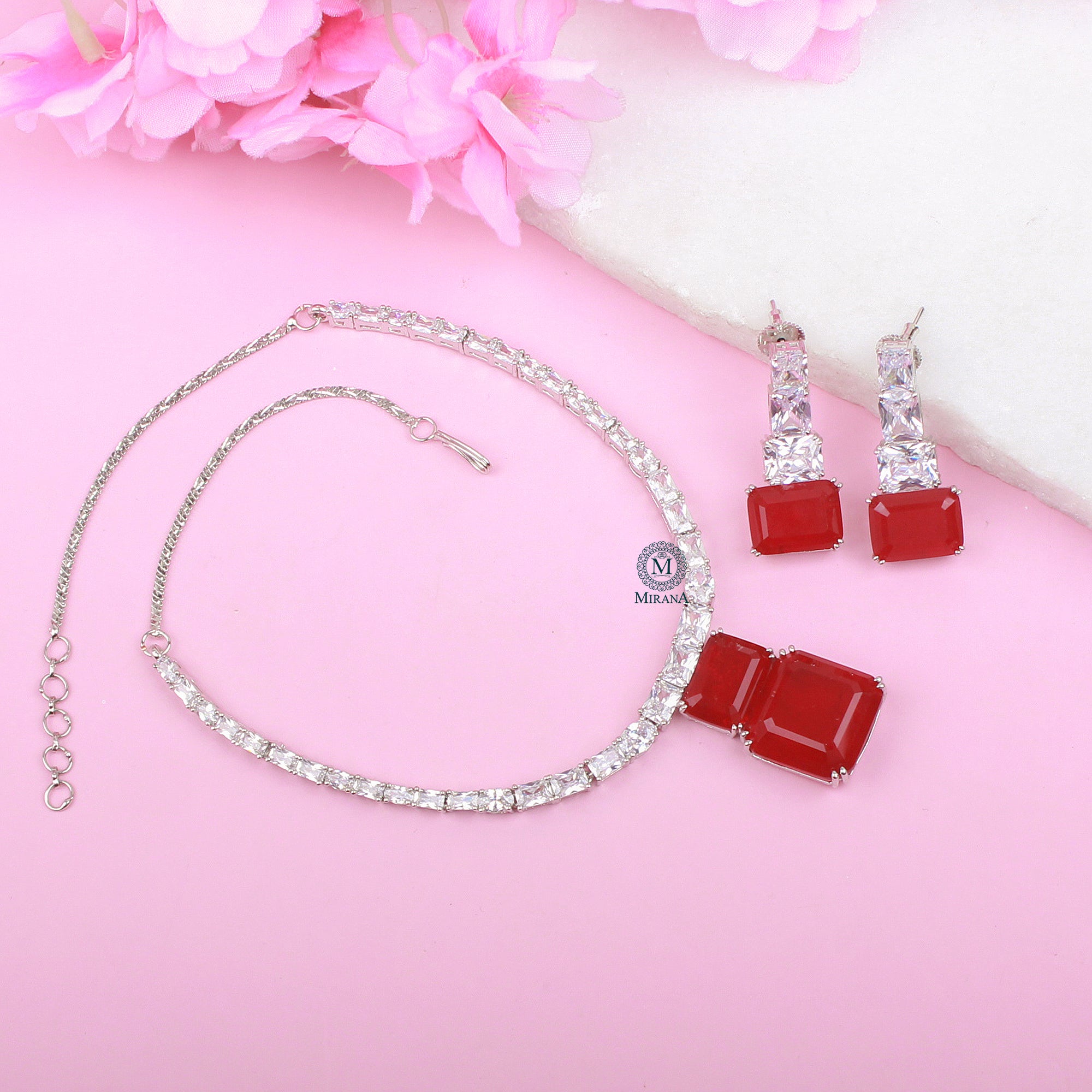 Krisha CZ Designer Necklace Set