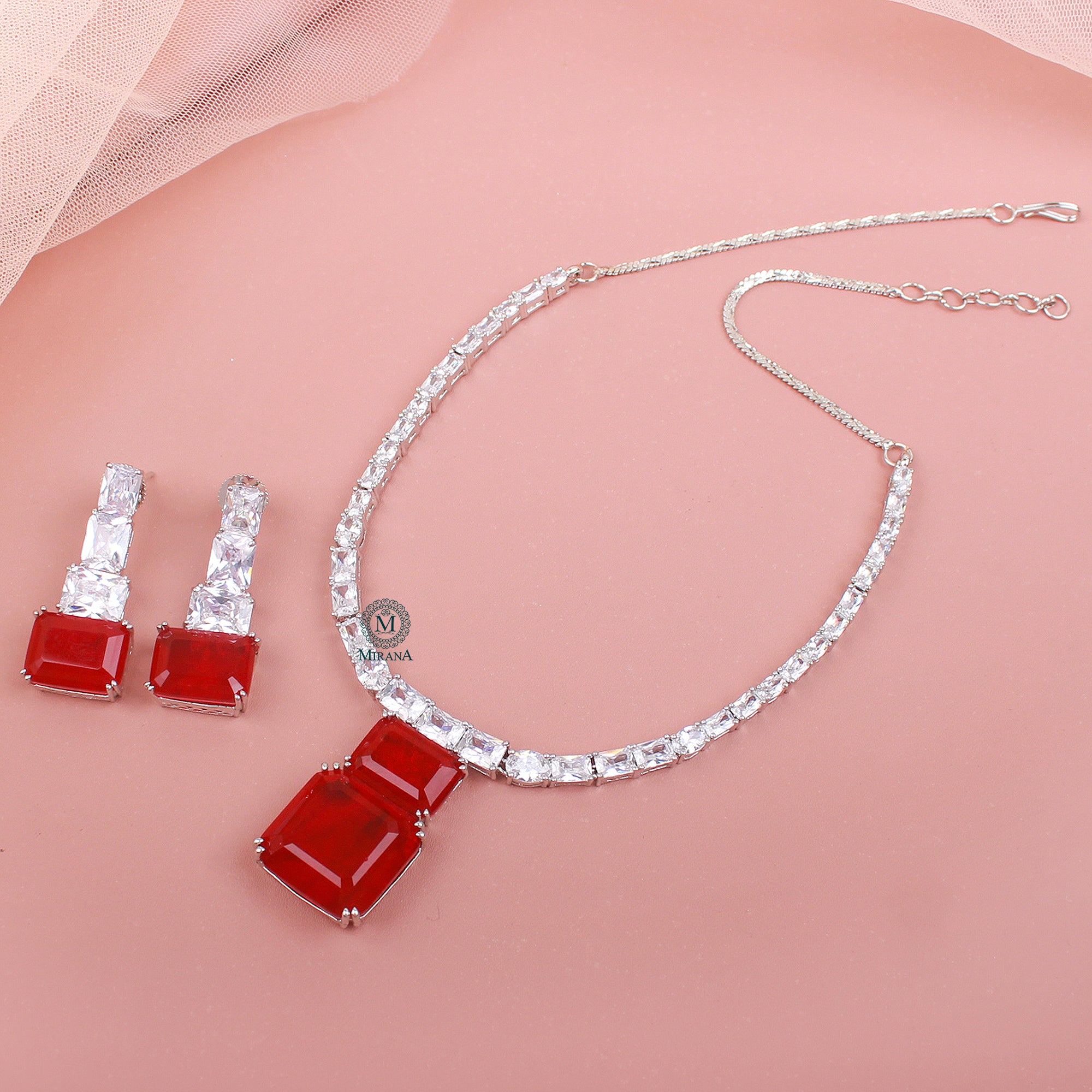 Krisha CZ Designer Necklace Set