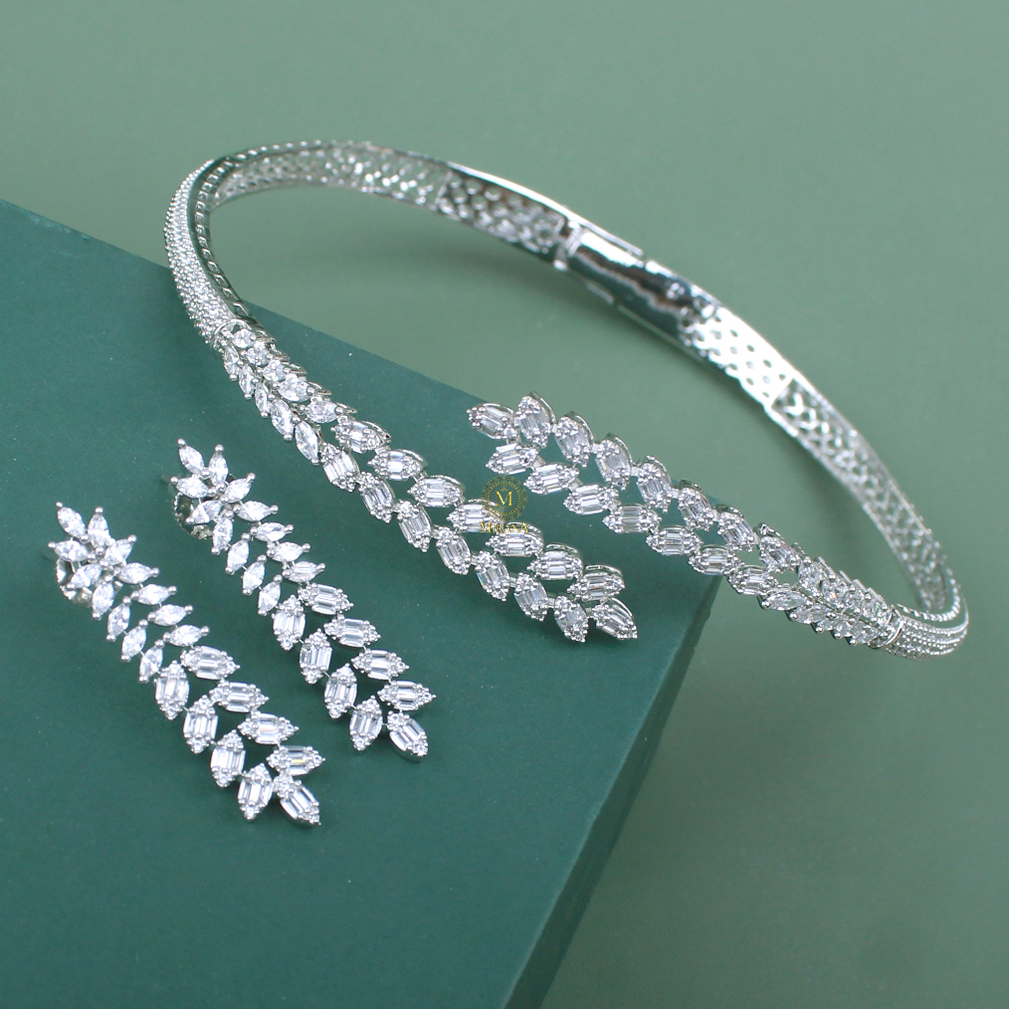 Evie CZ Designer Choker Set