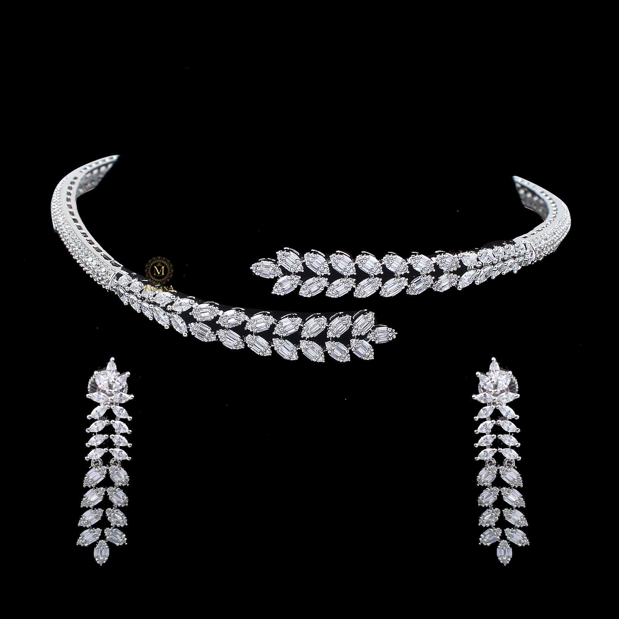 Evie CZ Designer Choker Set