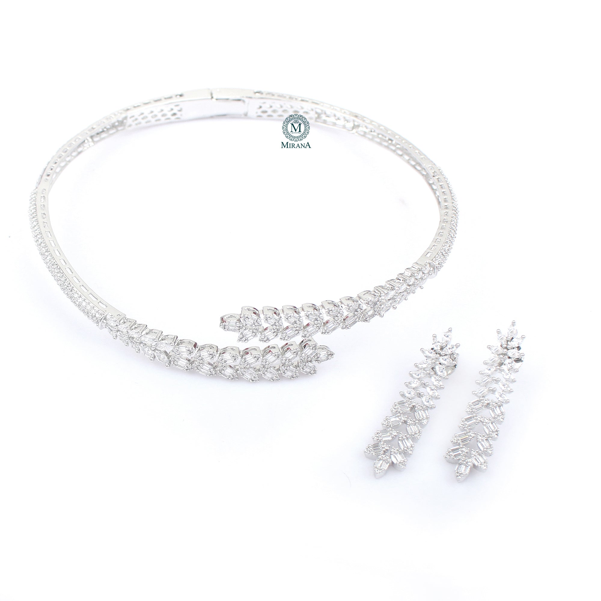 Evie CZ Designer Choker Set