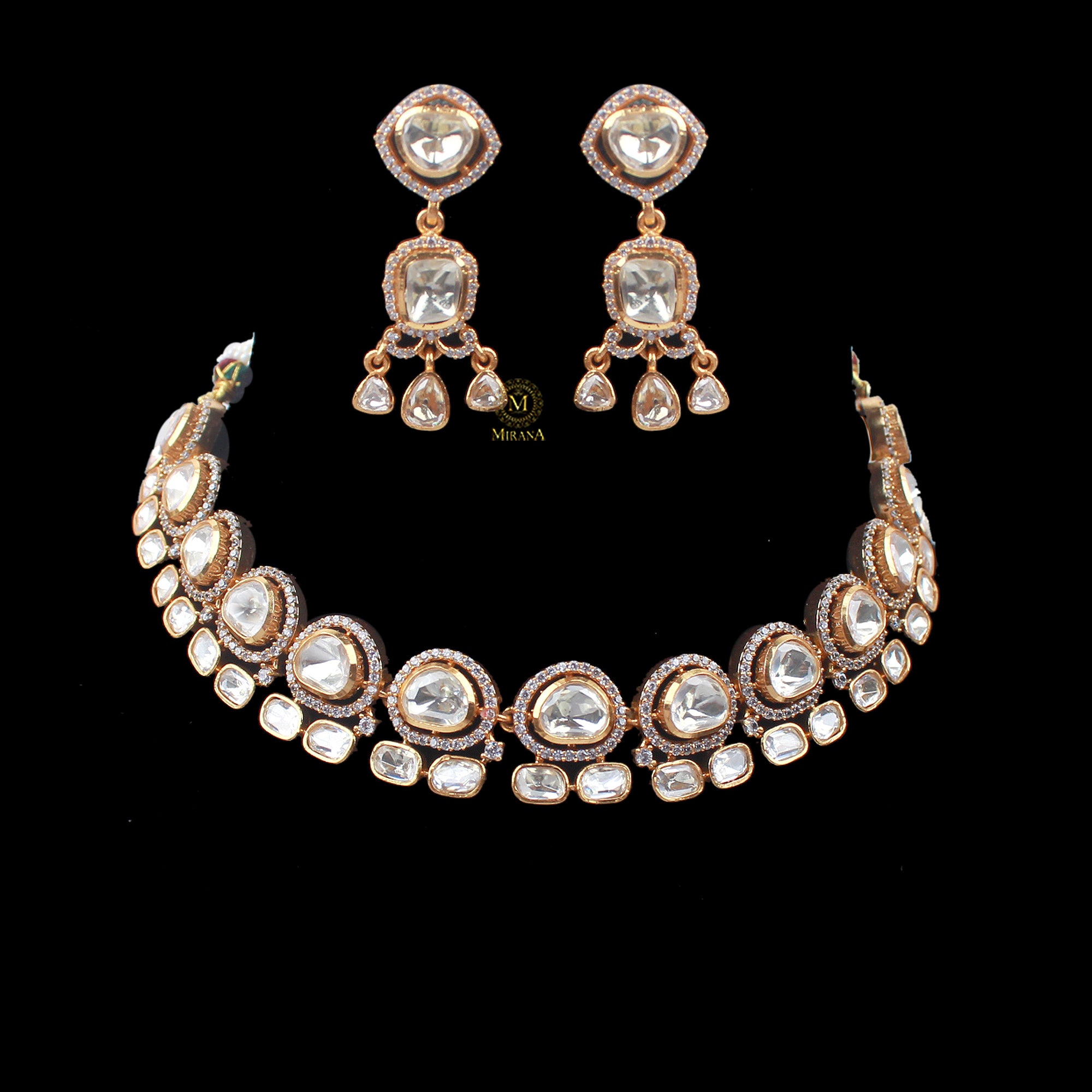 Maitri Moissanite Designer Necklace Set