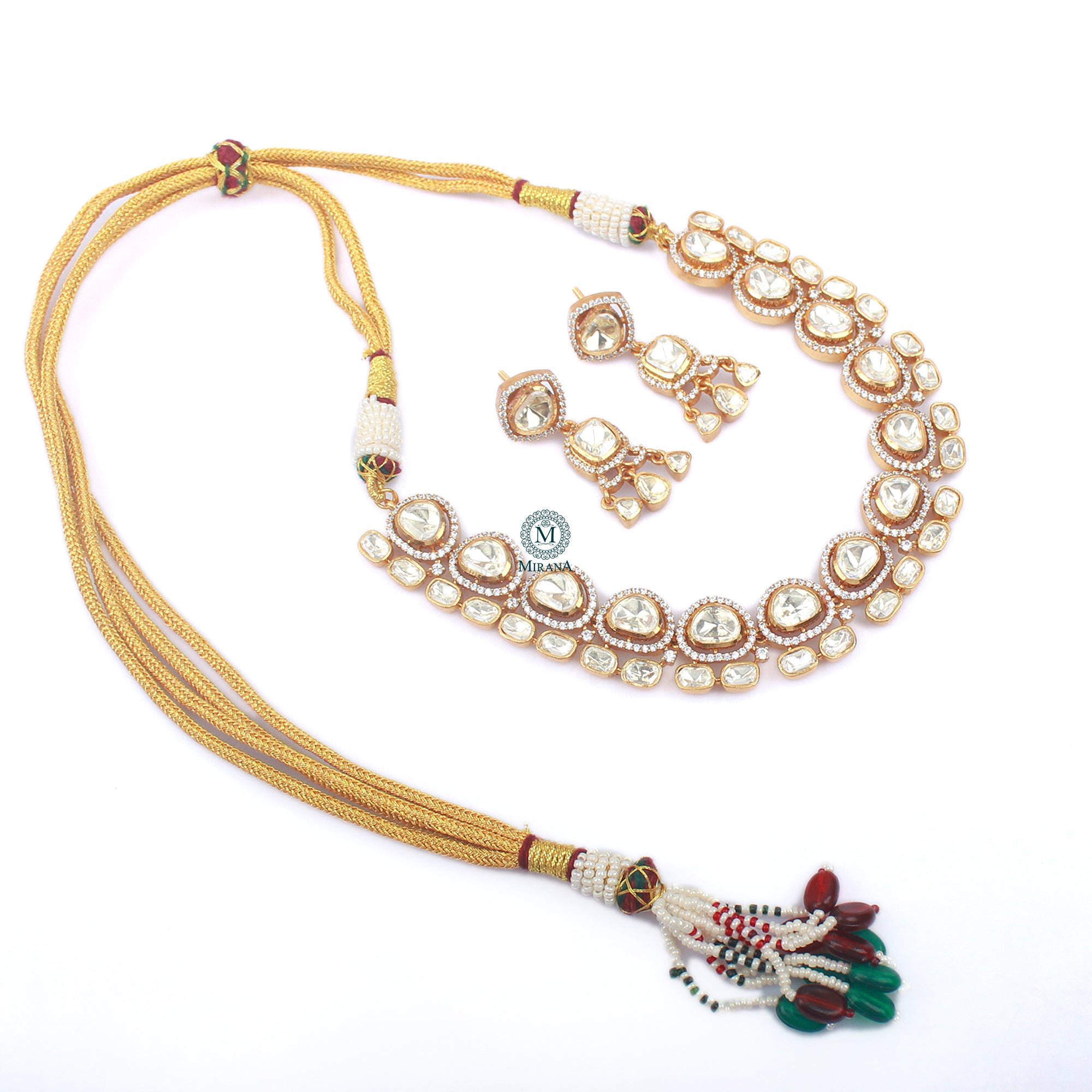 Maitri Moissanite Designer Necklace Set