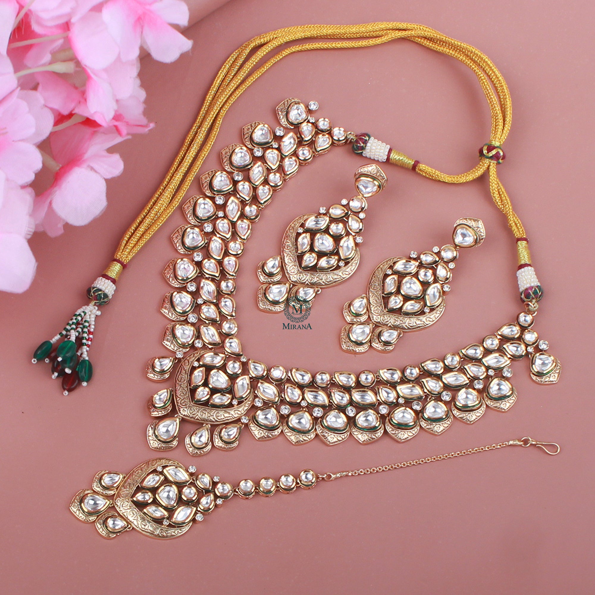 Atishi Kundan Polki Bridal Necklace Set