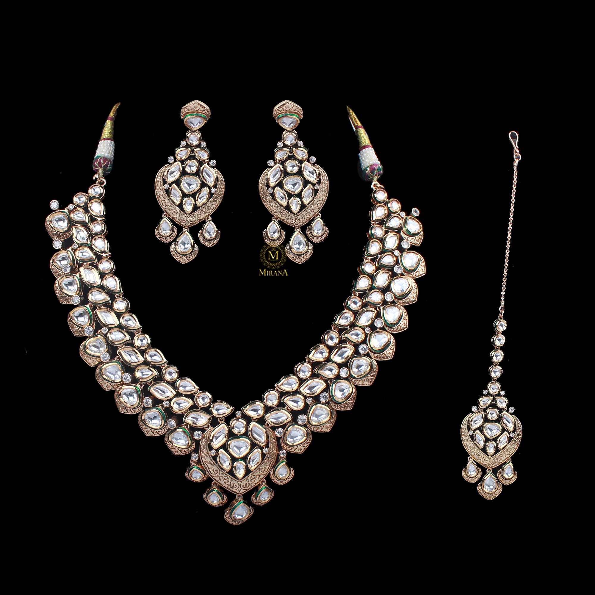Atishi Kundan Polki Bridal Necklace Set