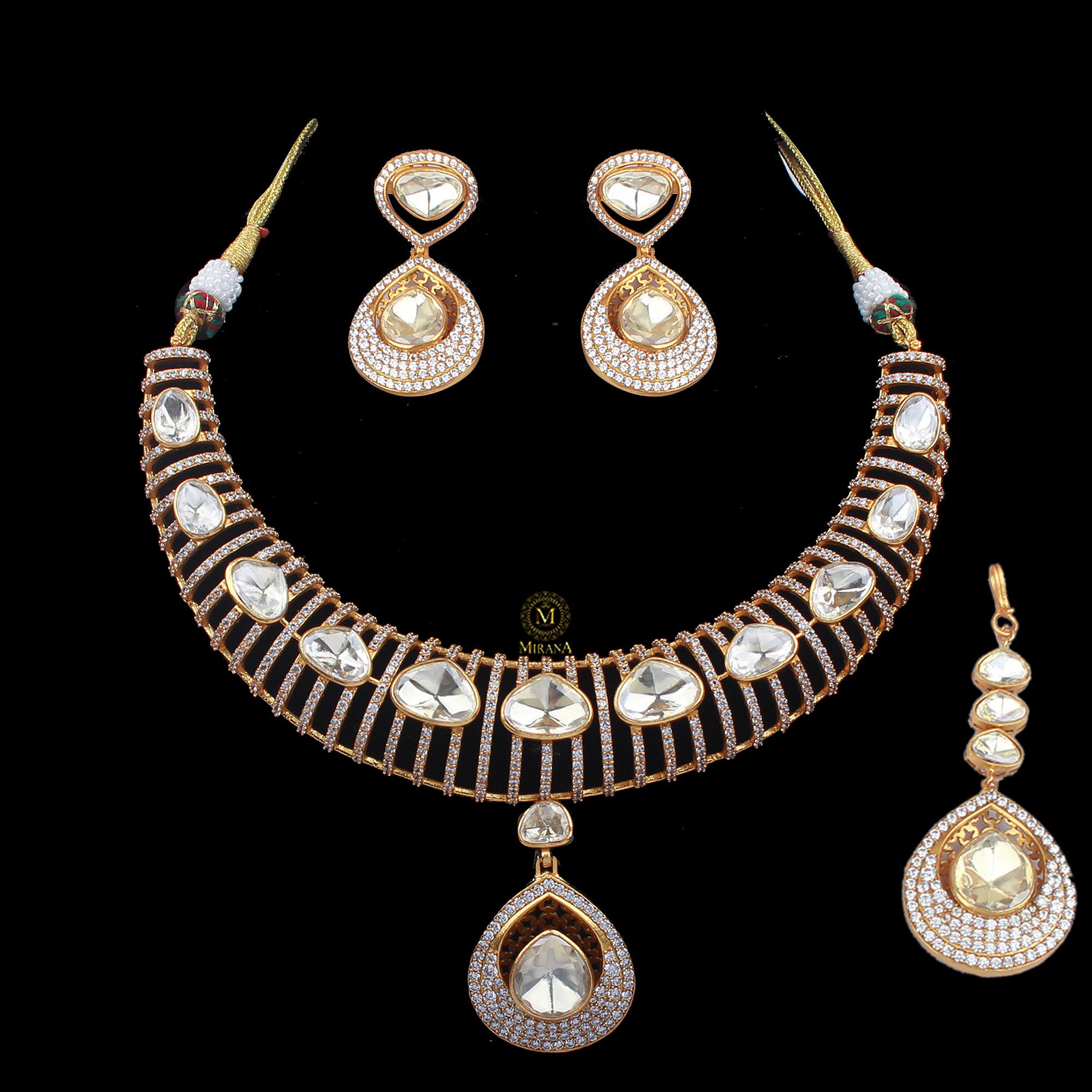 Devangi Moissanite Designer Necklace Set