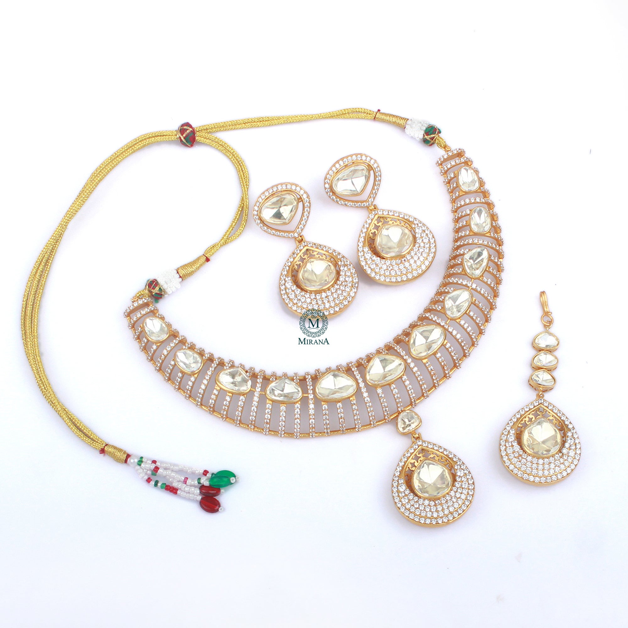 Devangi Moissanite Designer Necklace Set