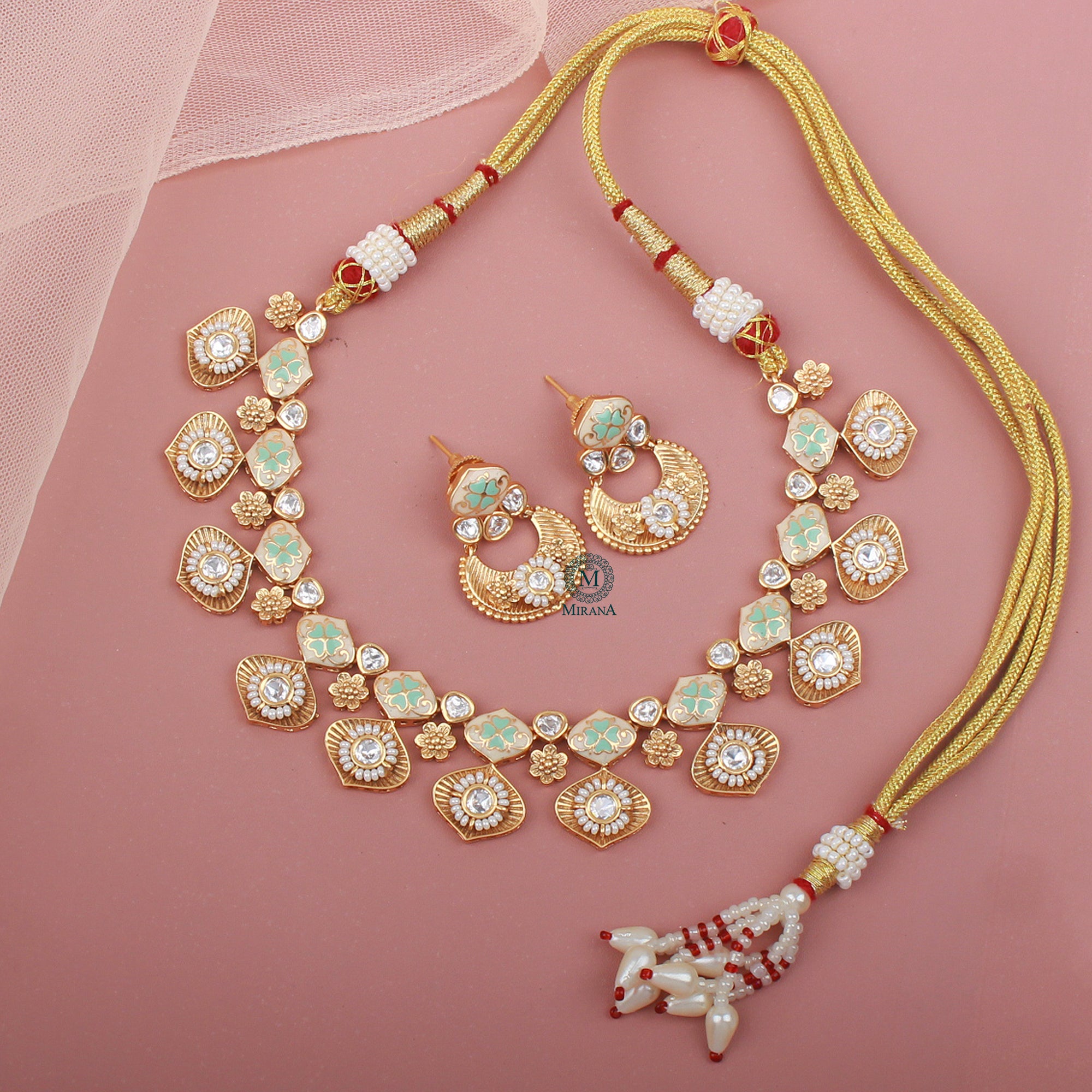 Kaveri Polki Designer Necklace Set