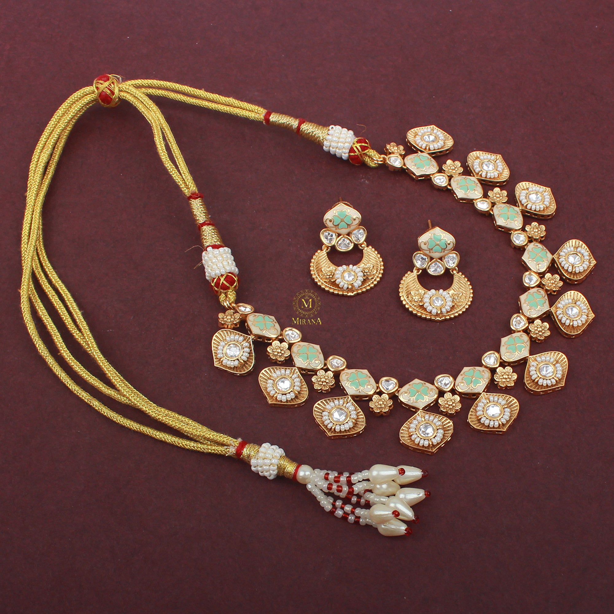Kaveri Polki Designer Necklace Set