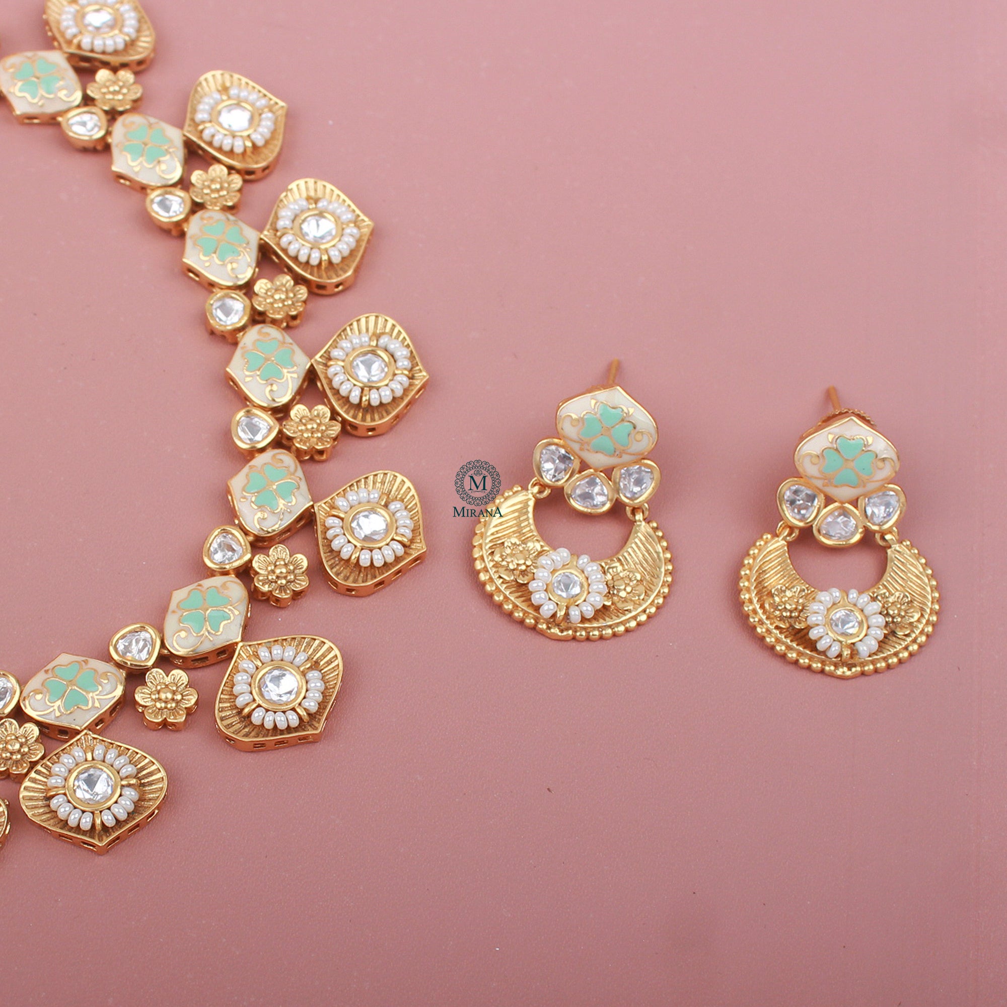 Kaveri Polki Designer Necklace Set
