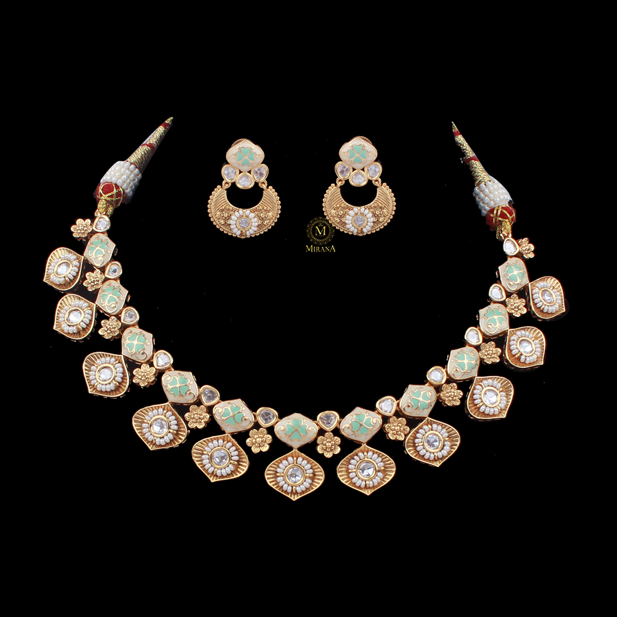 Kaveri Polki Designer Necklace Set