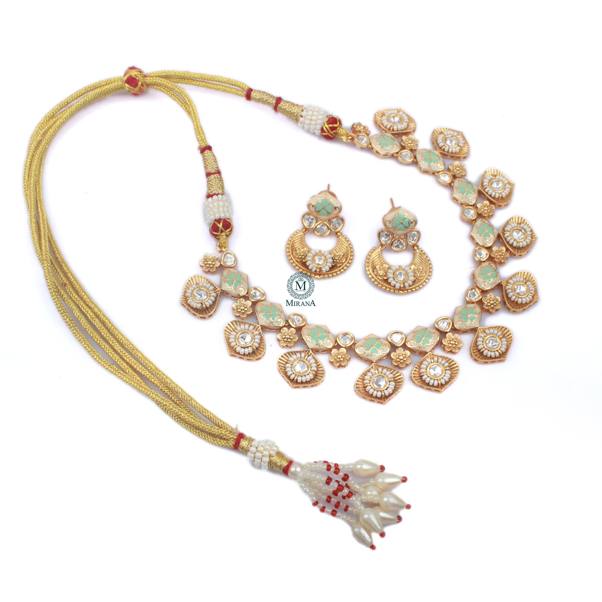 Kaveri Polki Designer Necklace Set