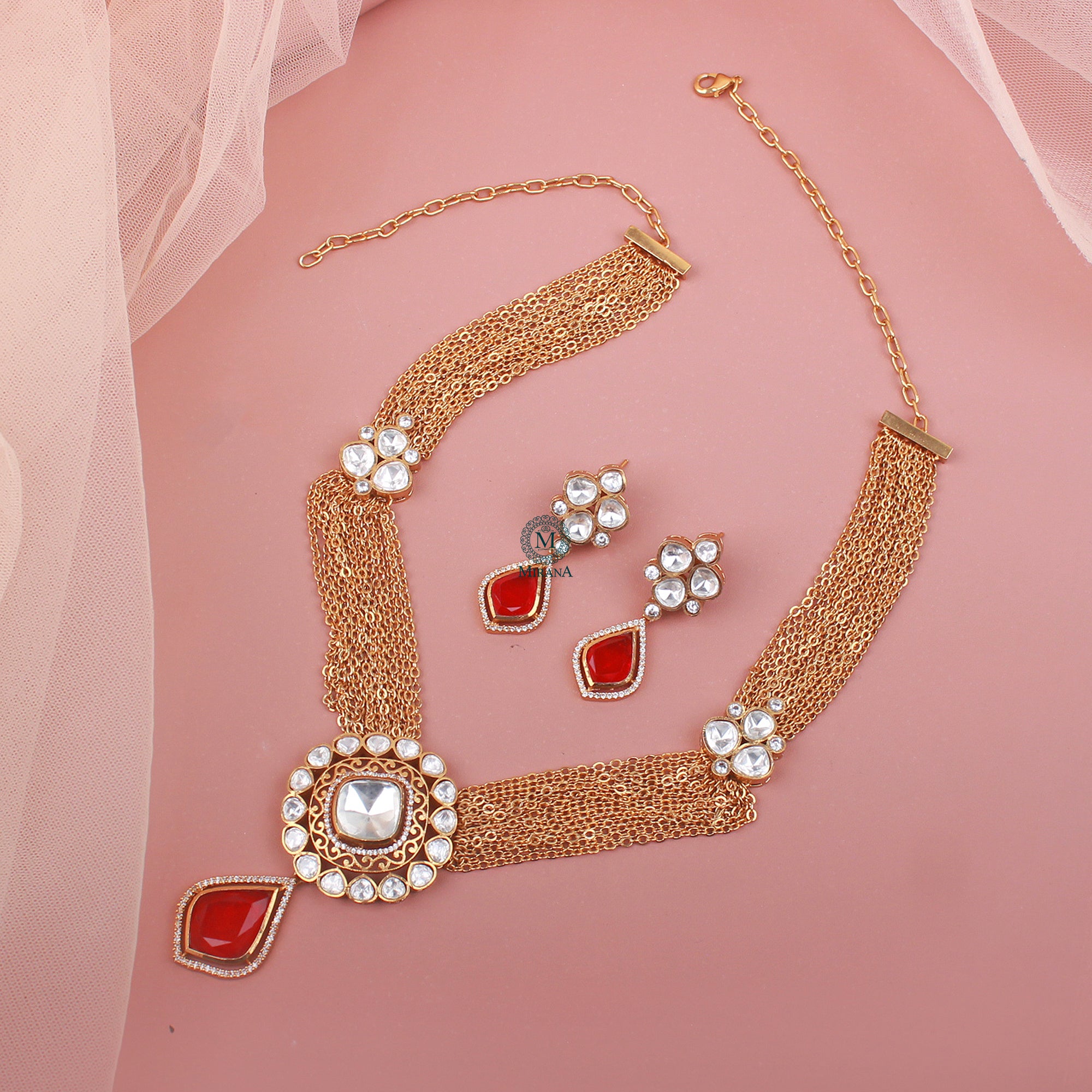 Jashn Polki Designer Necklace Set
