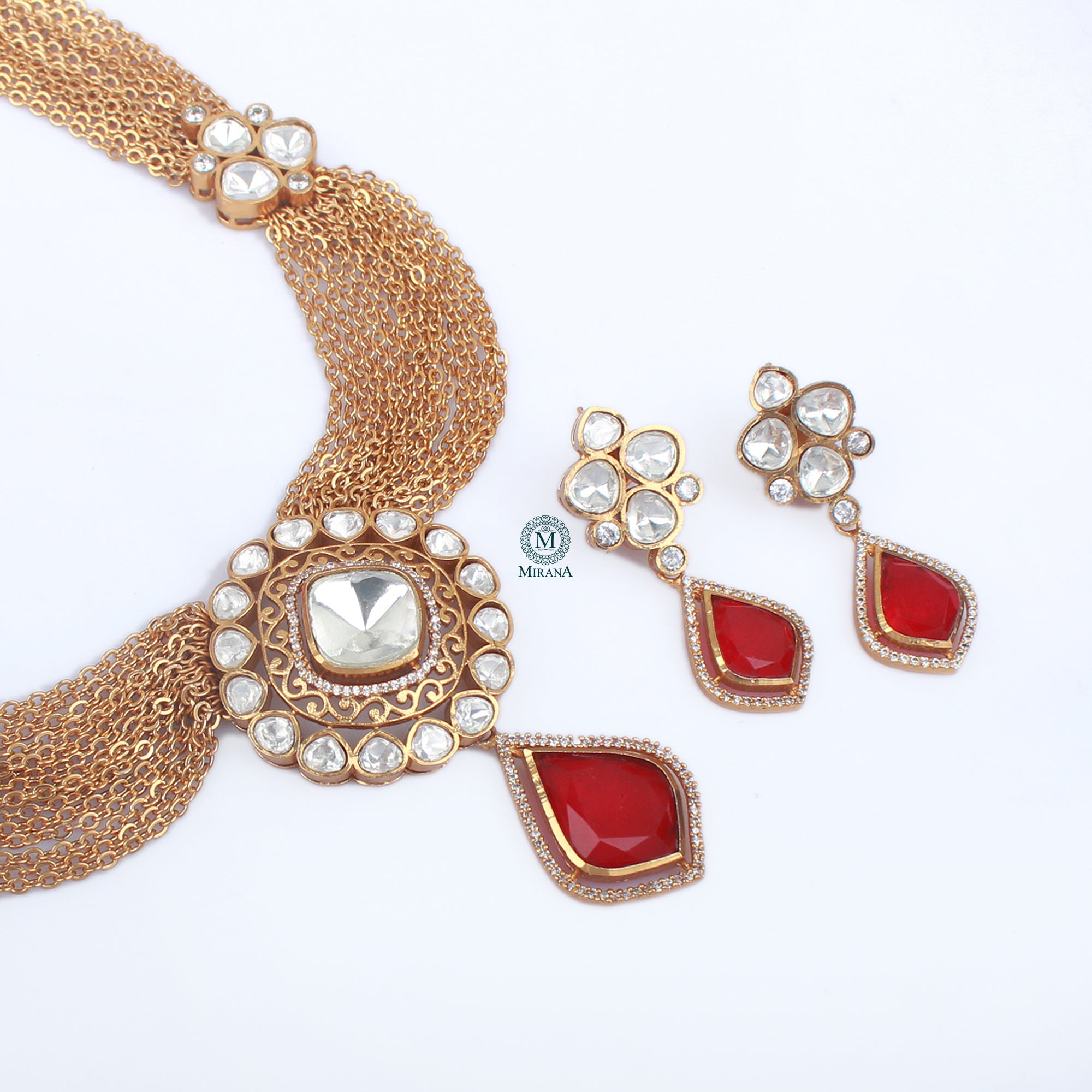 Jashn Polki Designer Necklace Set