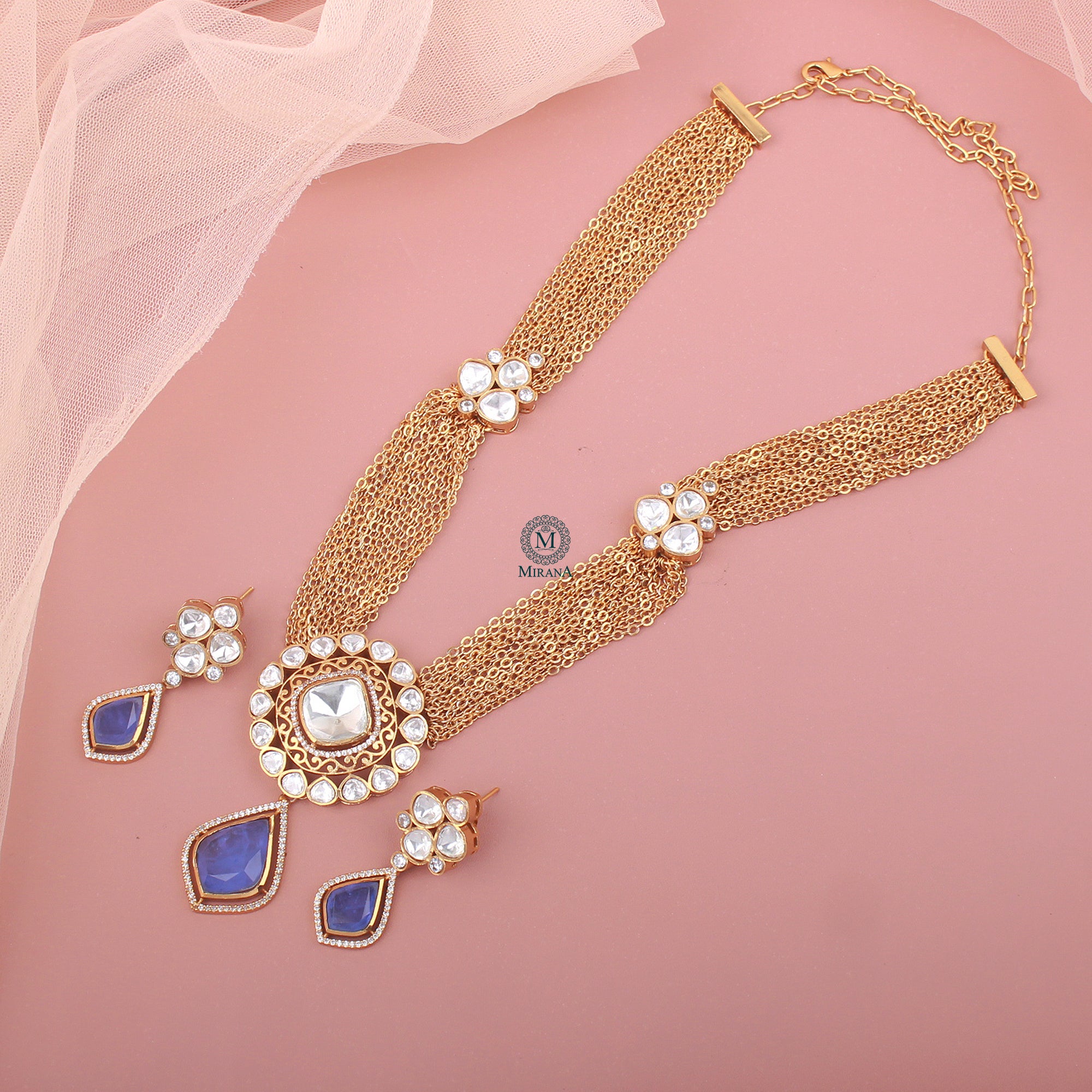 Jashn Polki Designer Necklace Set