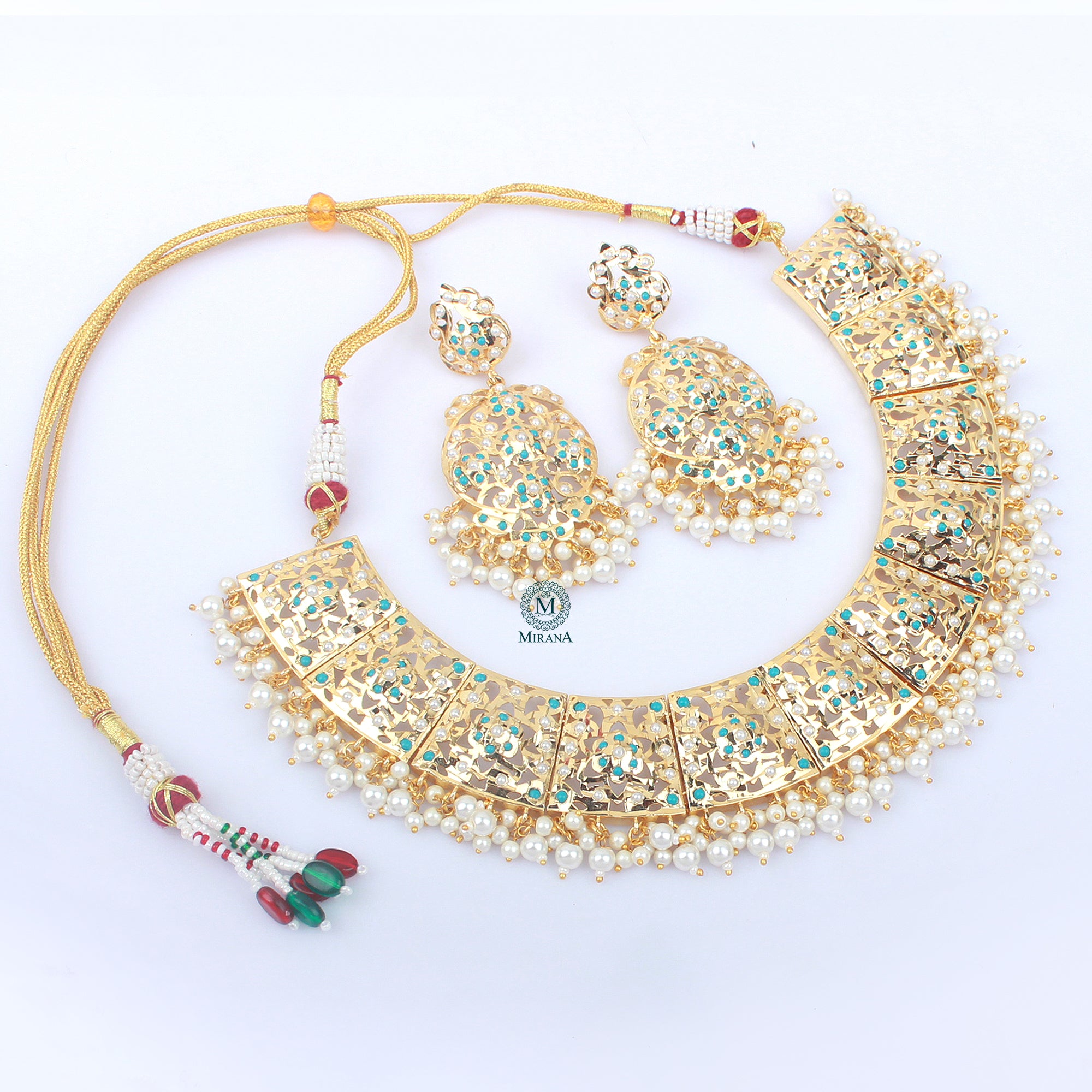 Devangi Pearl Jadau Necklace Set