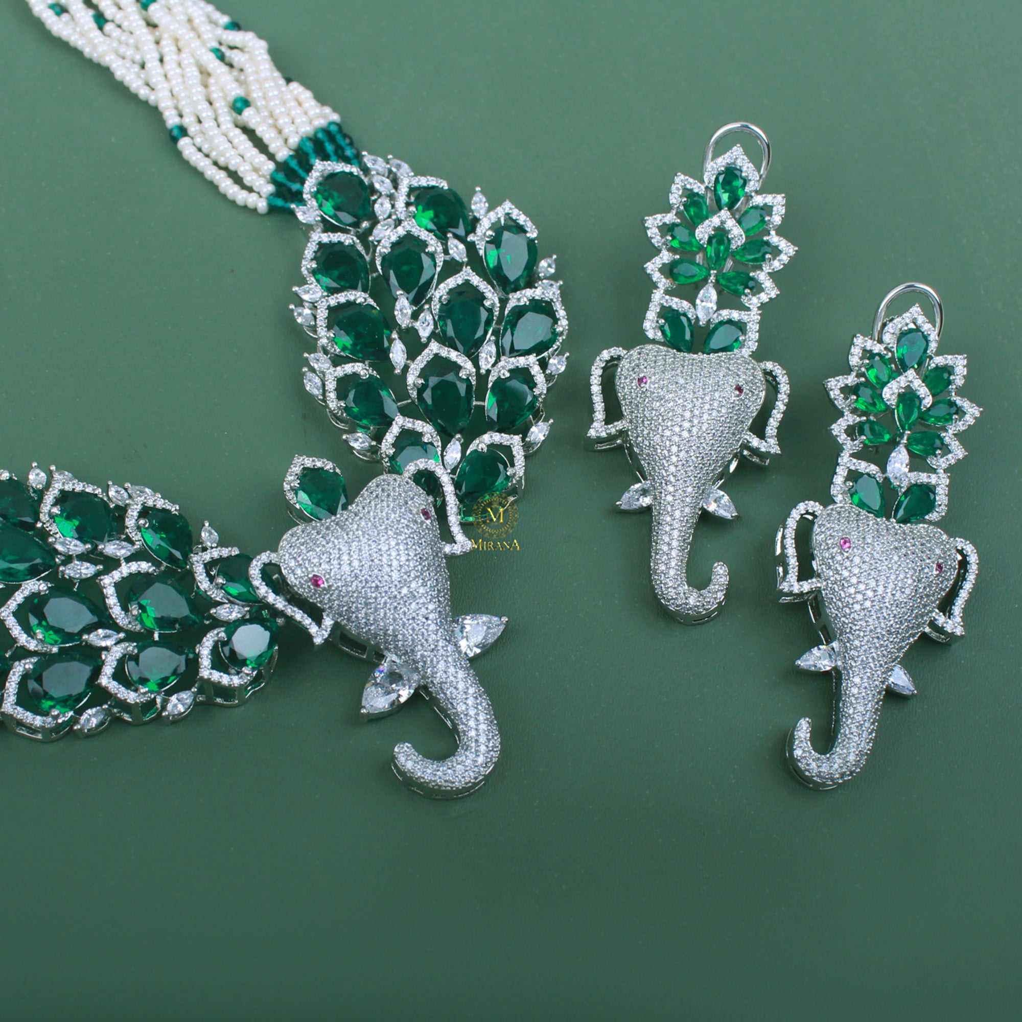 Velora CZ Designer Necklace Set