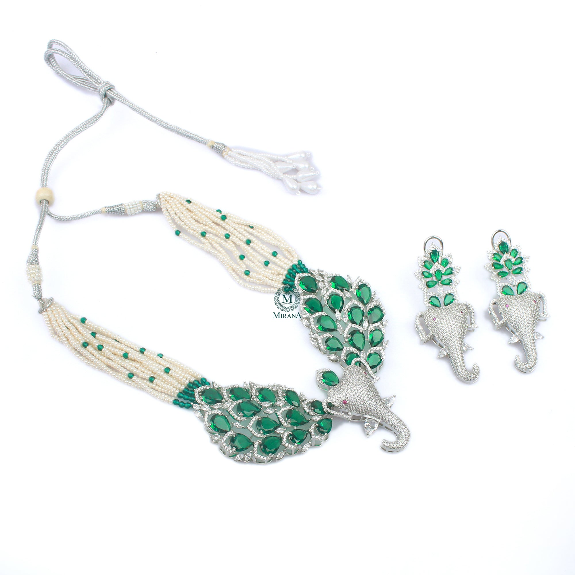 Velora CZ Designer Necklace Set