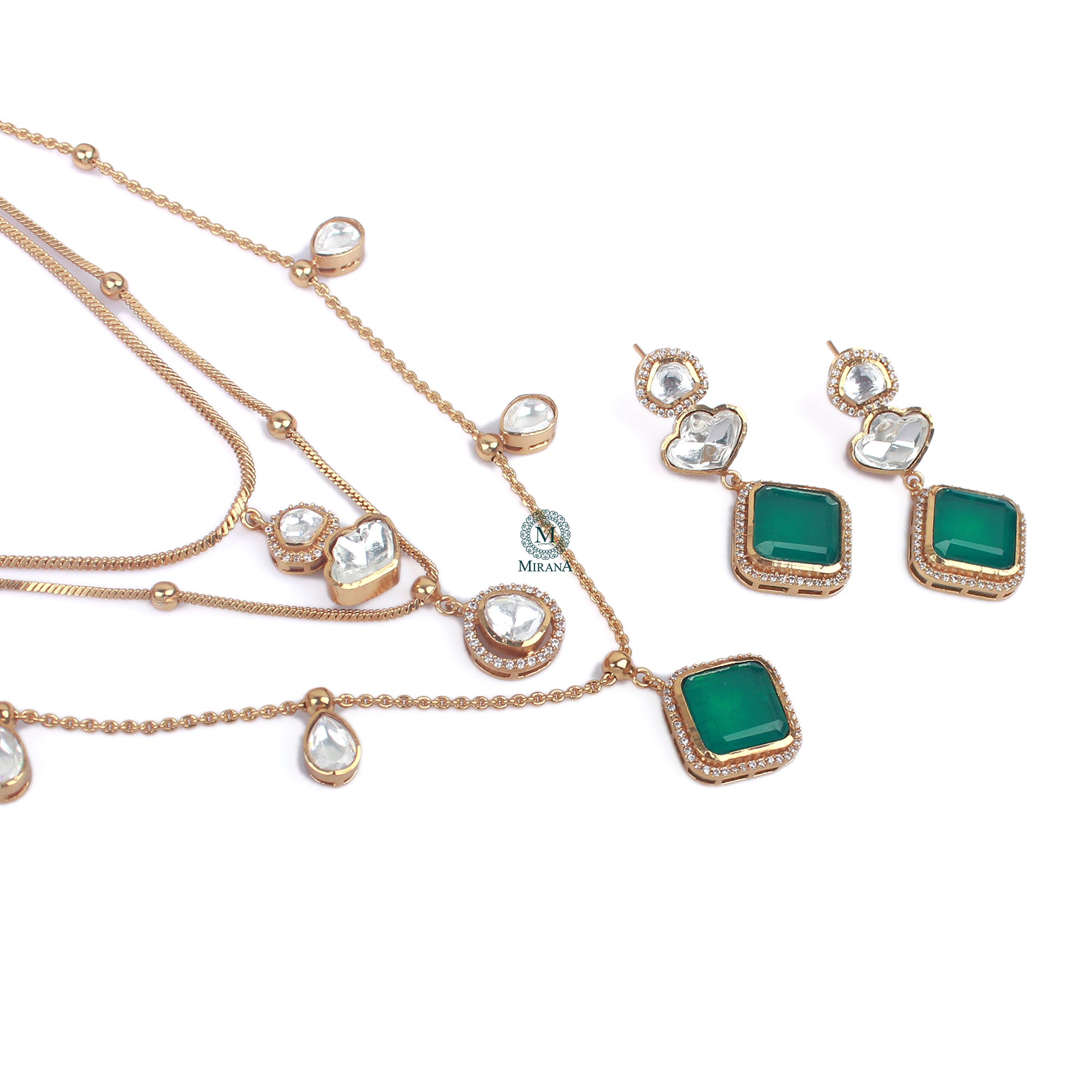 Fabina Triple Layered Necklace Set