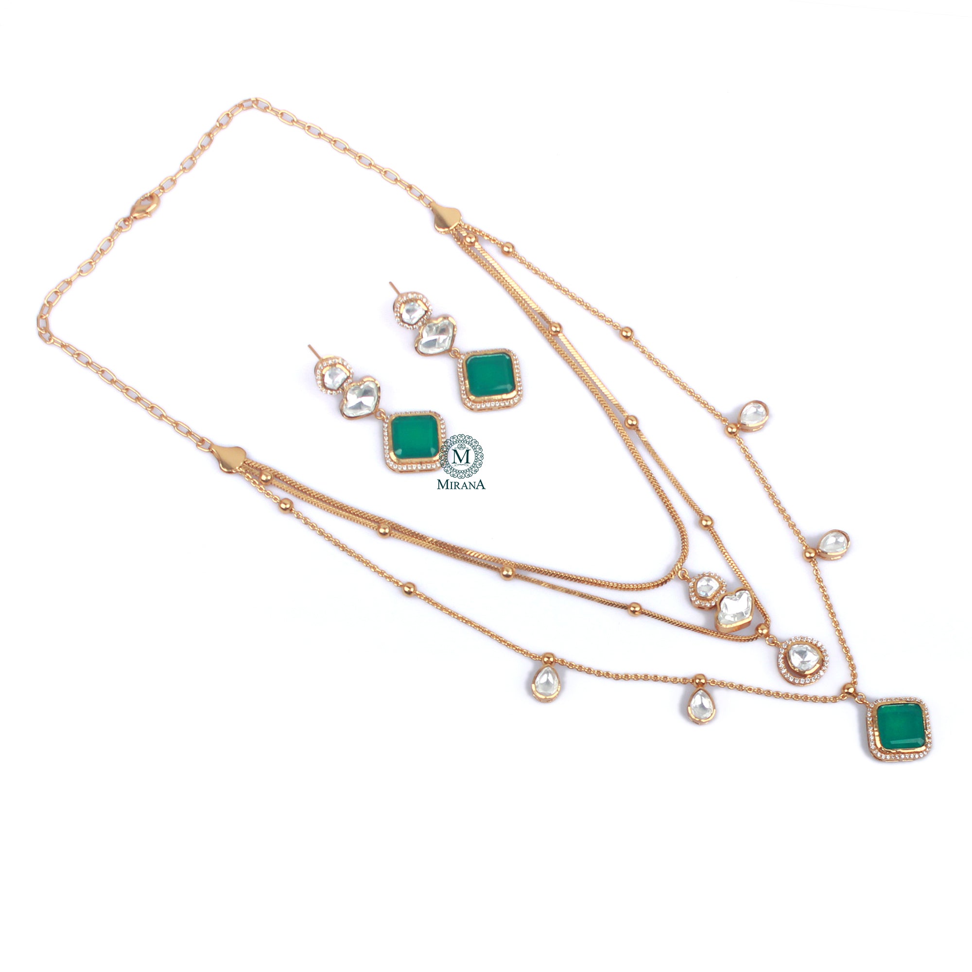 Fabina Triple Layered Necklace Set