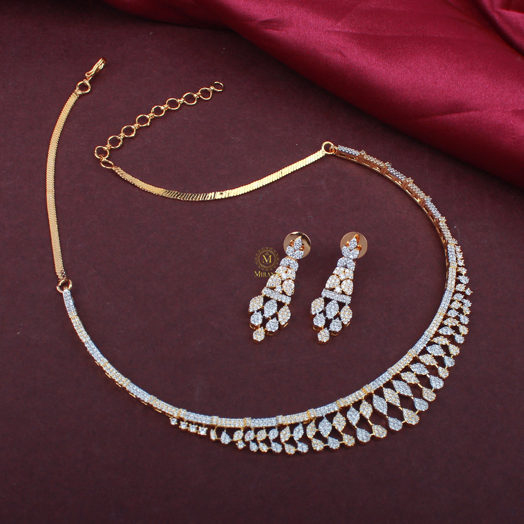 Taisha CZ Designer Necklace Set