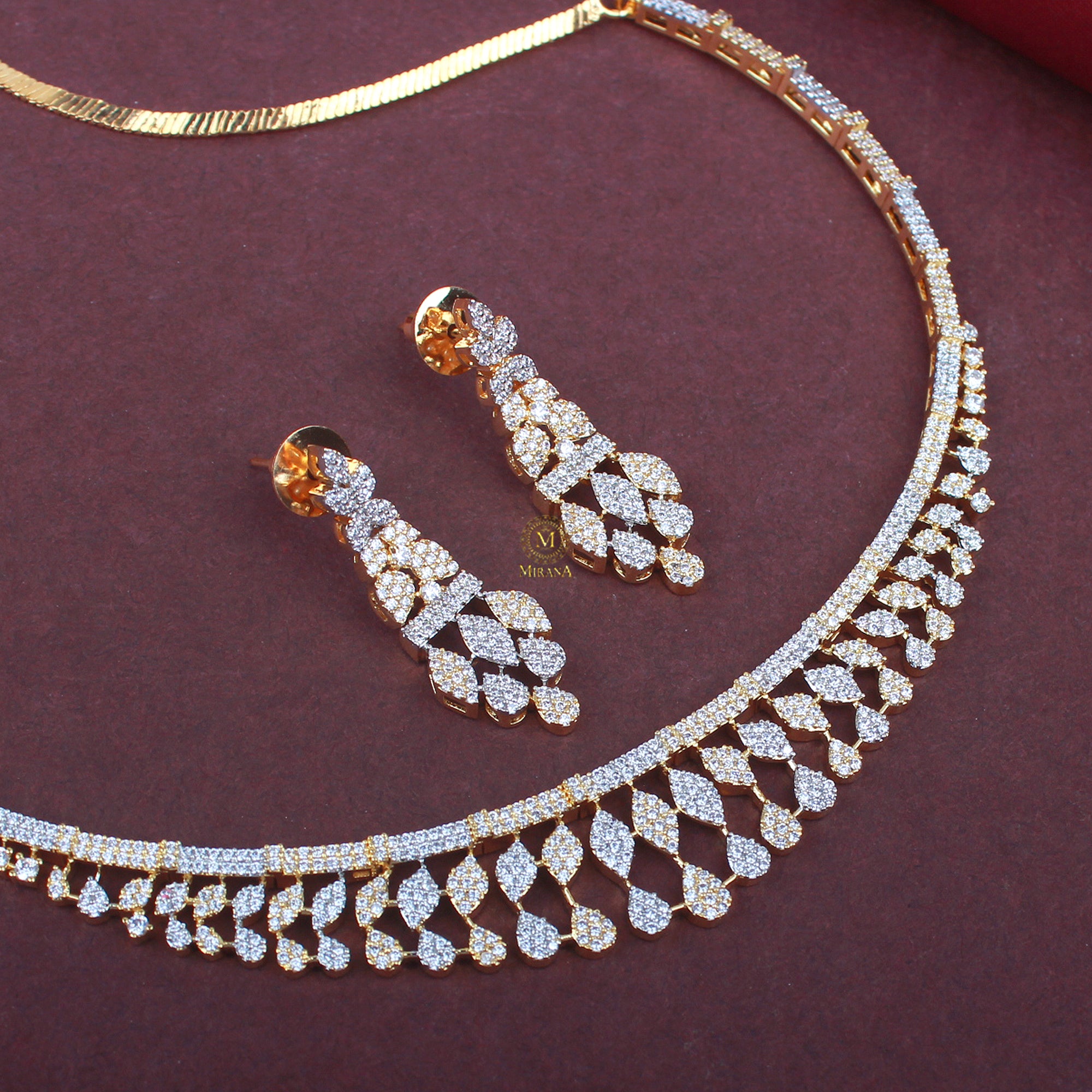 Taisha CZ Designer Necklace Set
