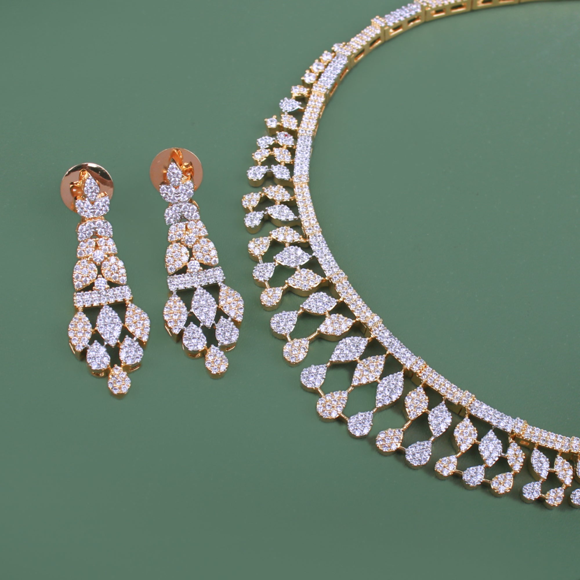 Taisha CZ Designer Necklace Set