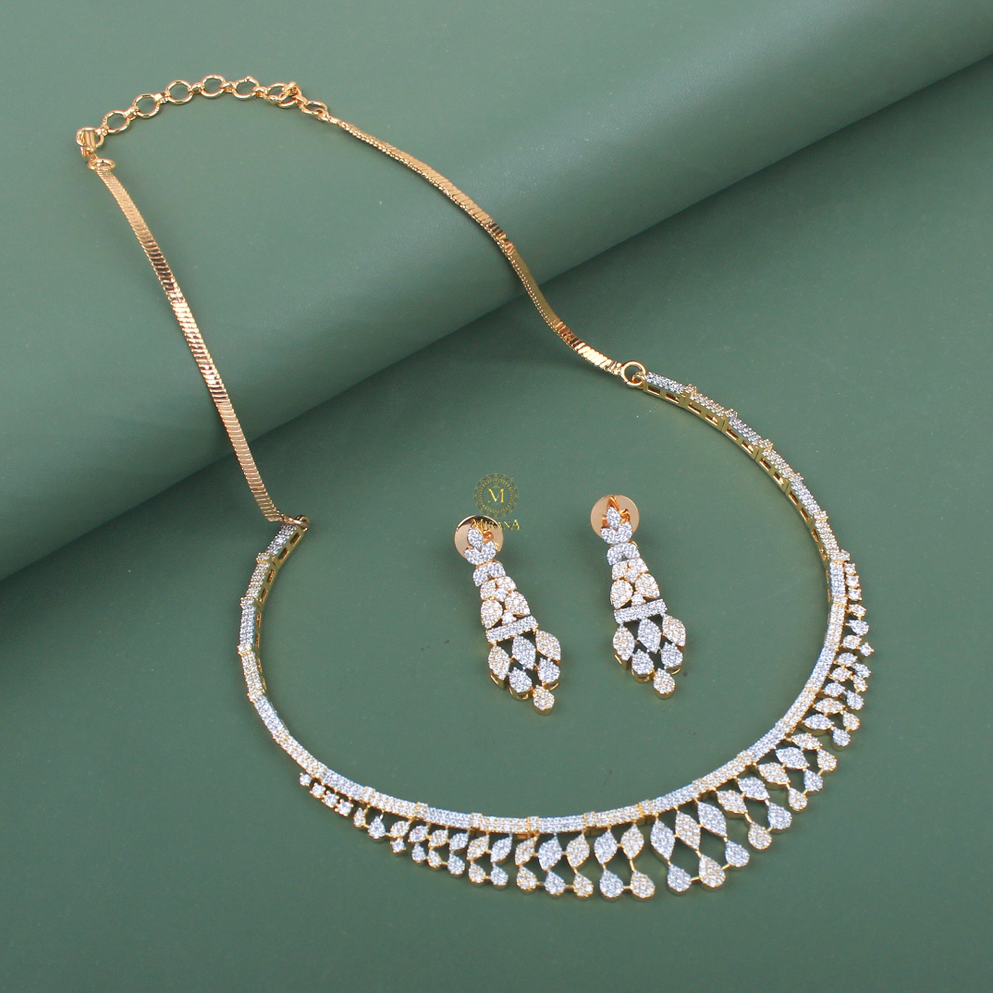 Taisha CZ Designer Necklace Set