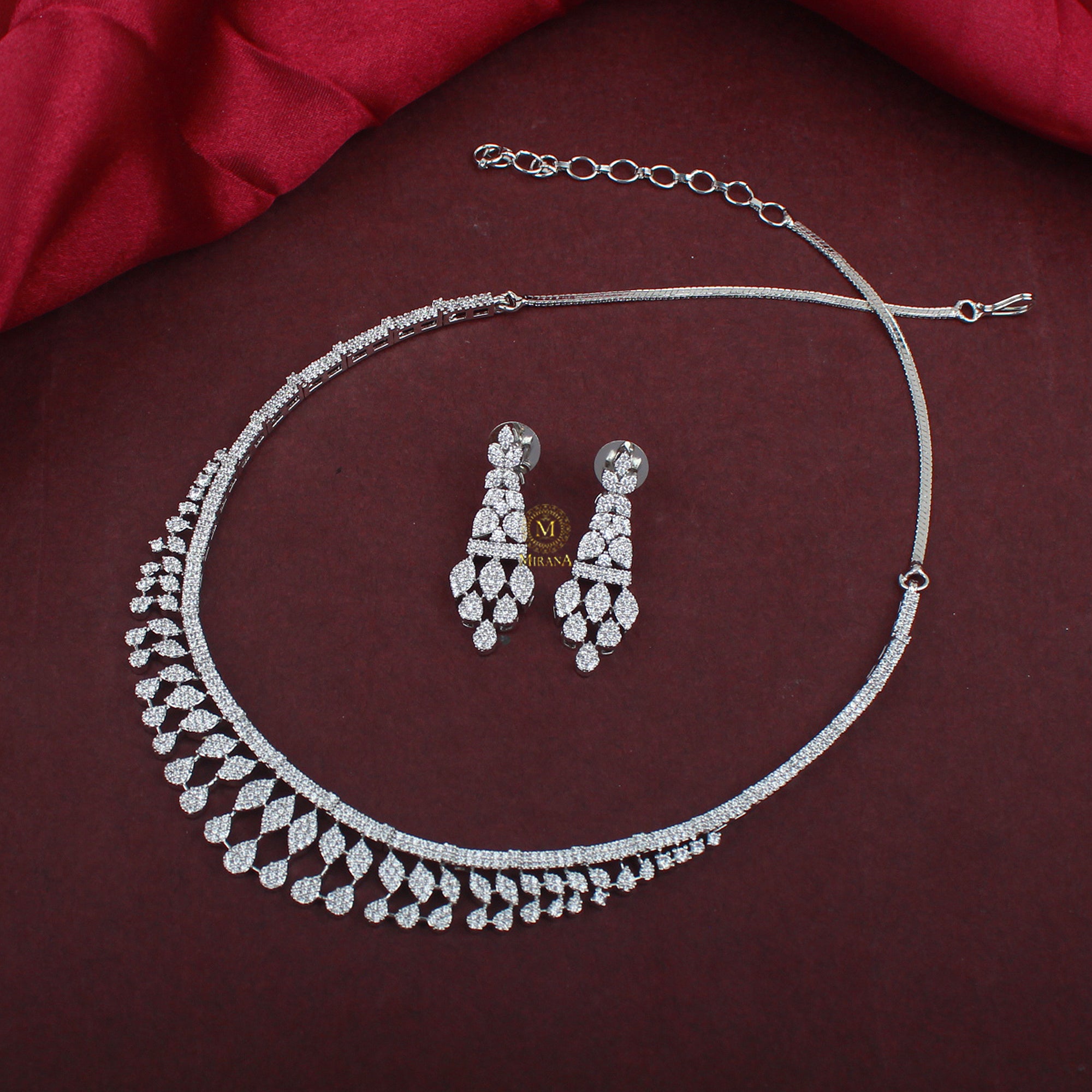 Taisha CZ Designer Necklace Set