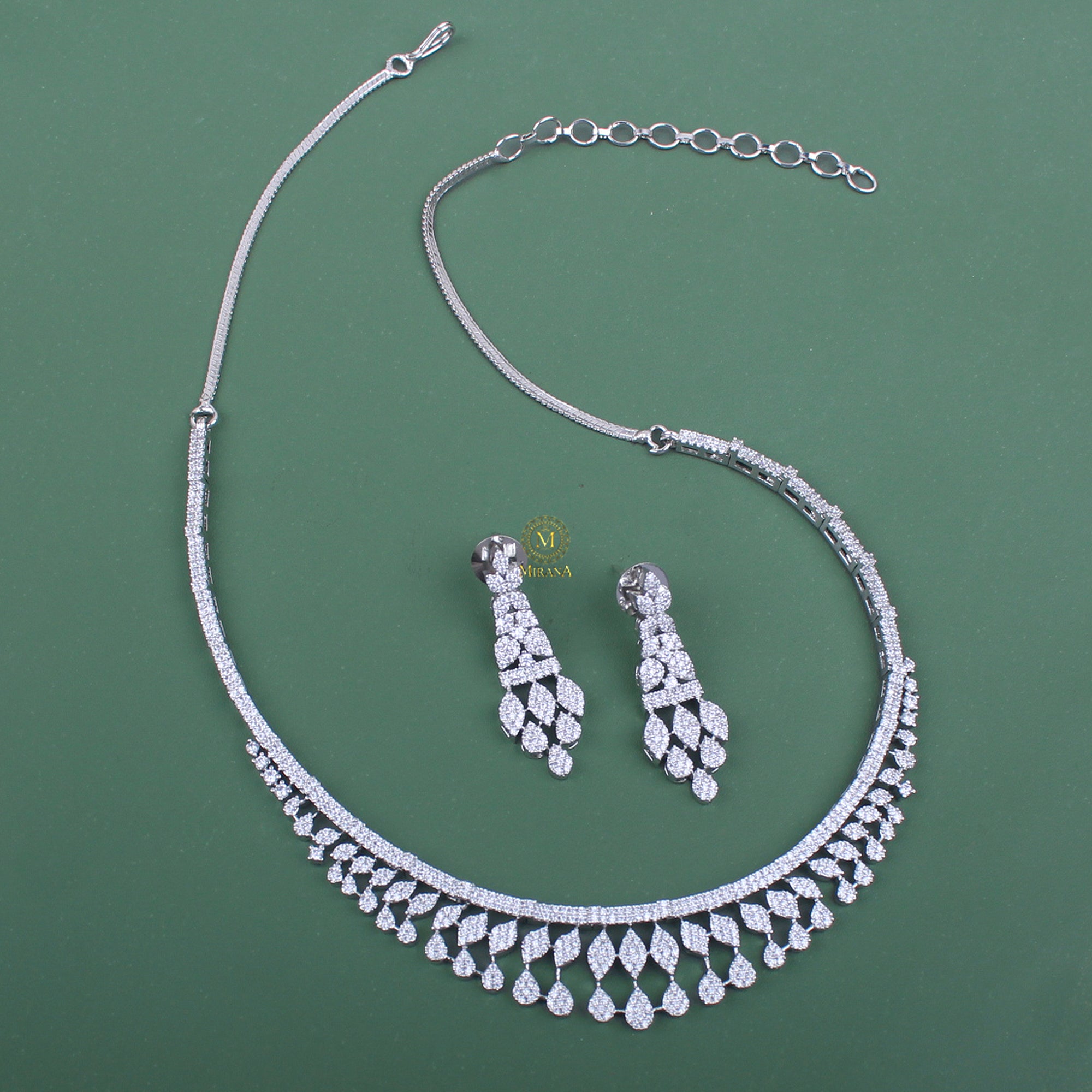Taisha CZ Designer Necklace Set