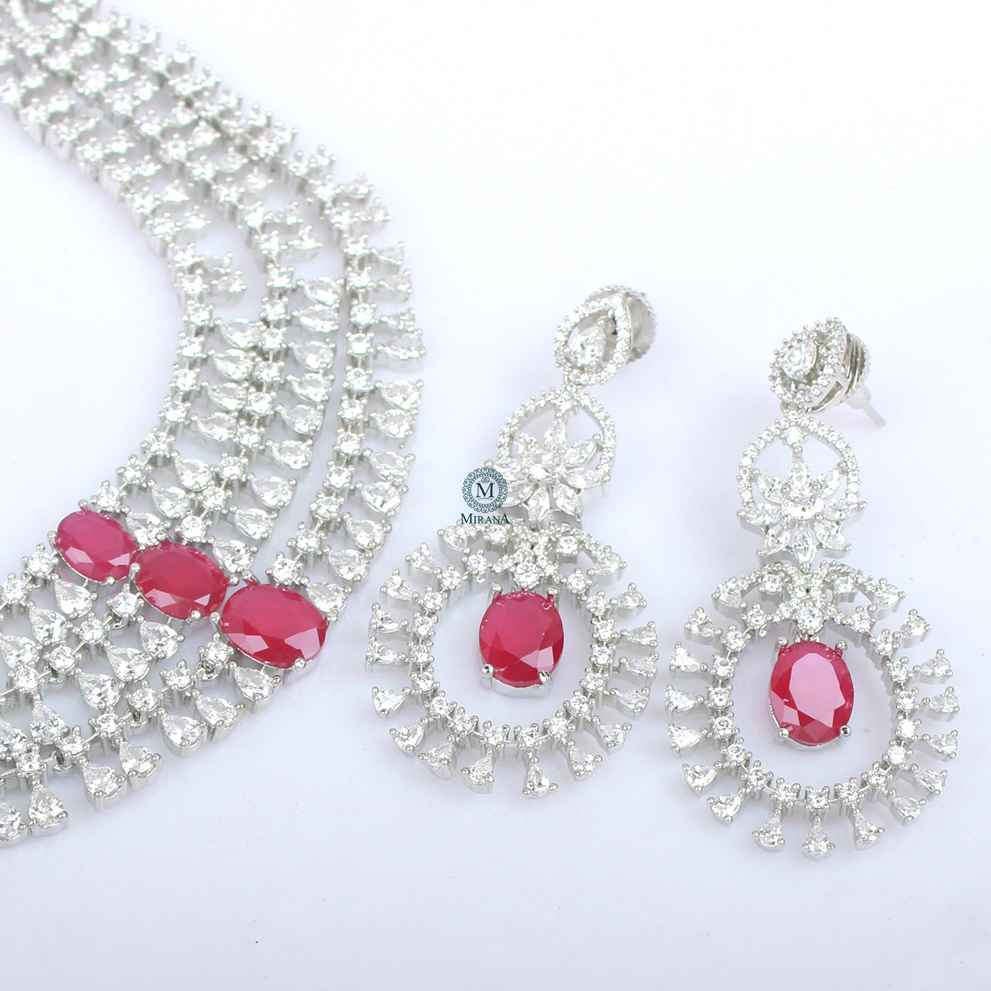 Lisha Triple Layered Designer Necklace Set